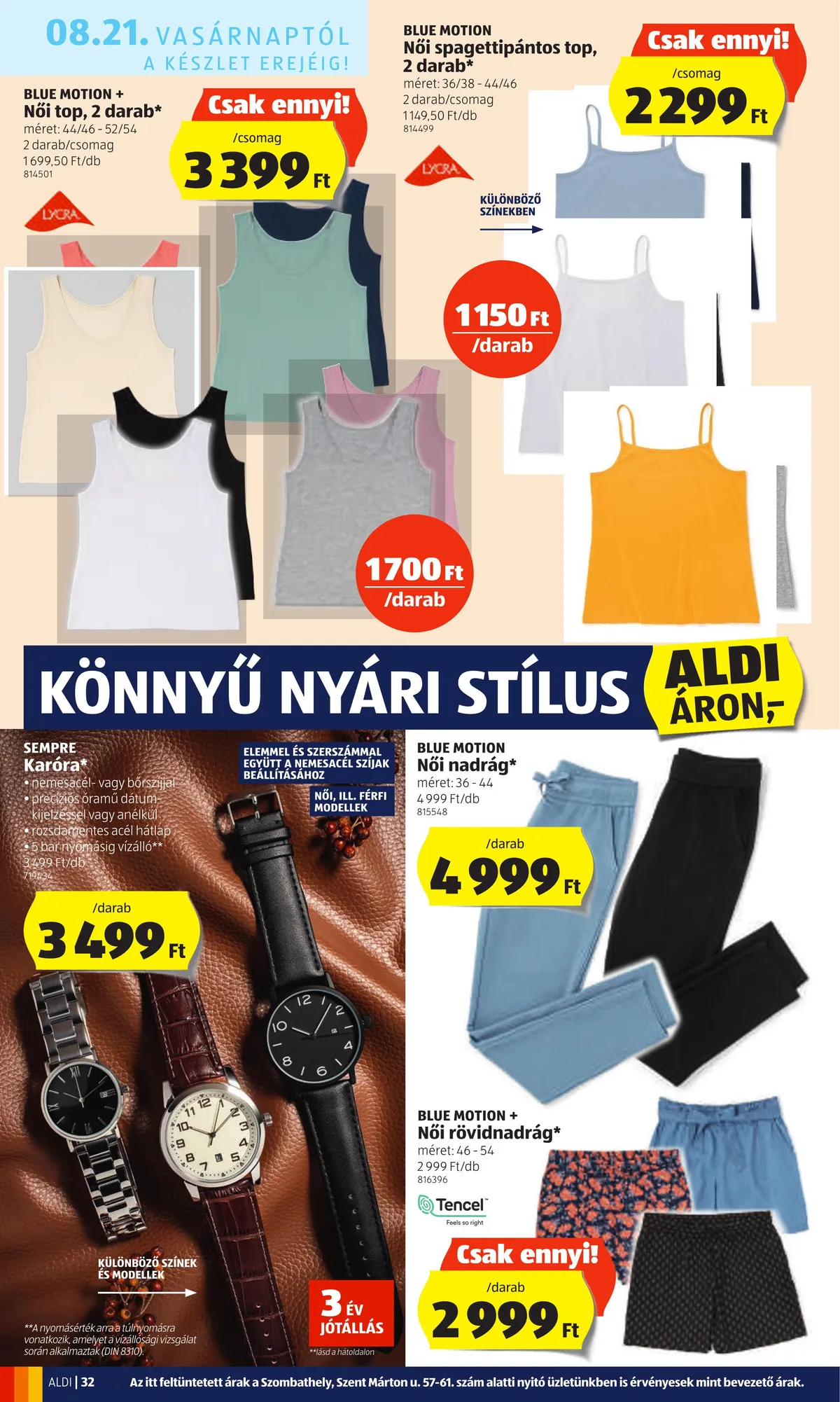 Aldi akciós újság 08.18–08.24 – 32. oldal
