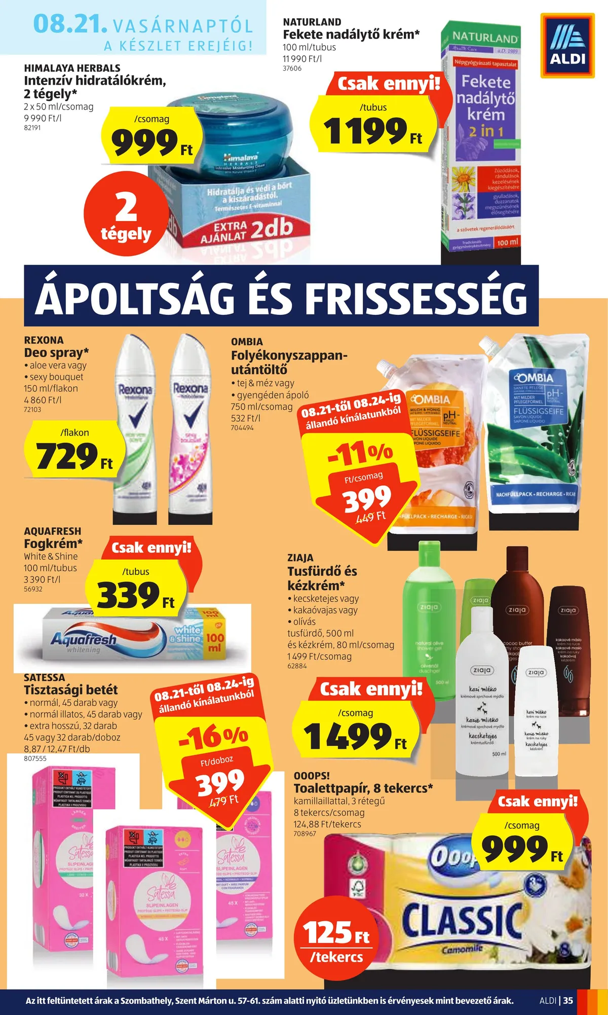Aldi akciós újság 08.18–08.24 – 35. oldal
