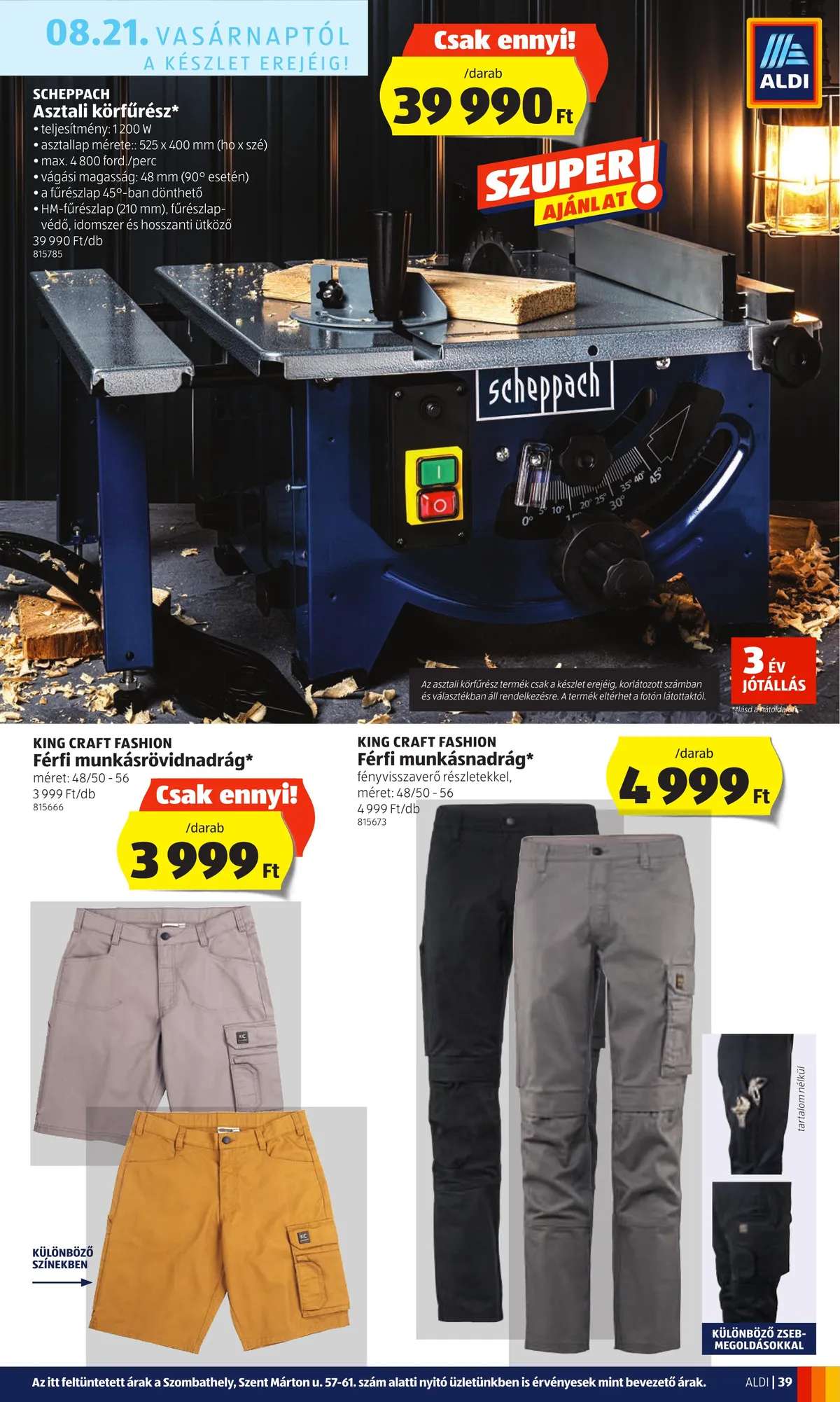 Aldi akciós újság 08.18–08.24 – 39. oldal