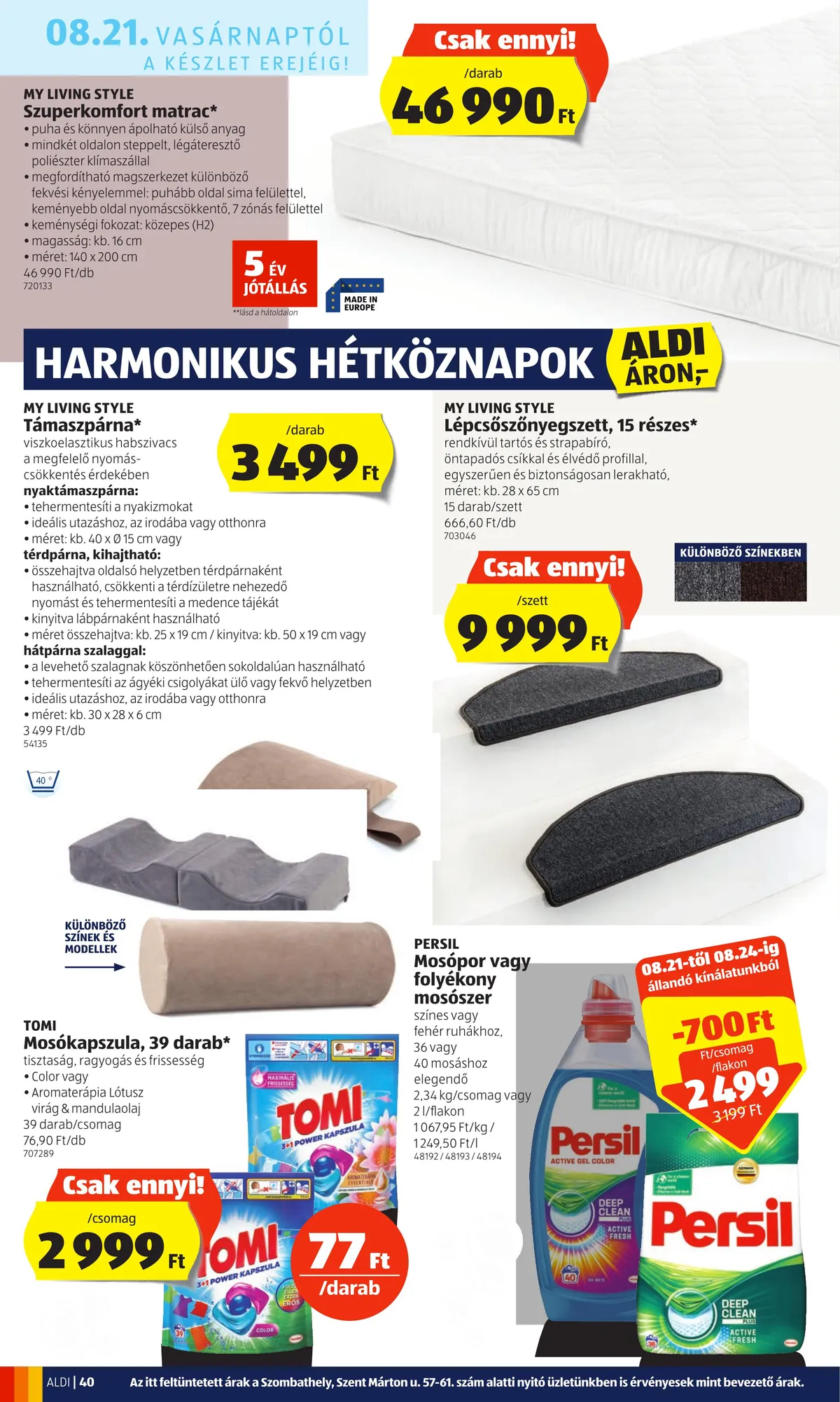 Aldi akciós újság 08.18–08.24 – 40. oldal