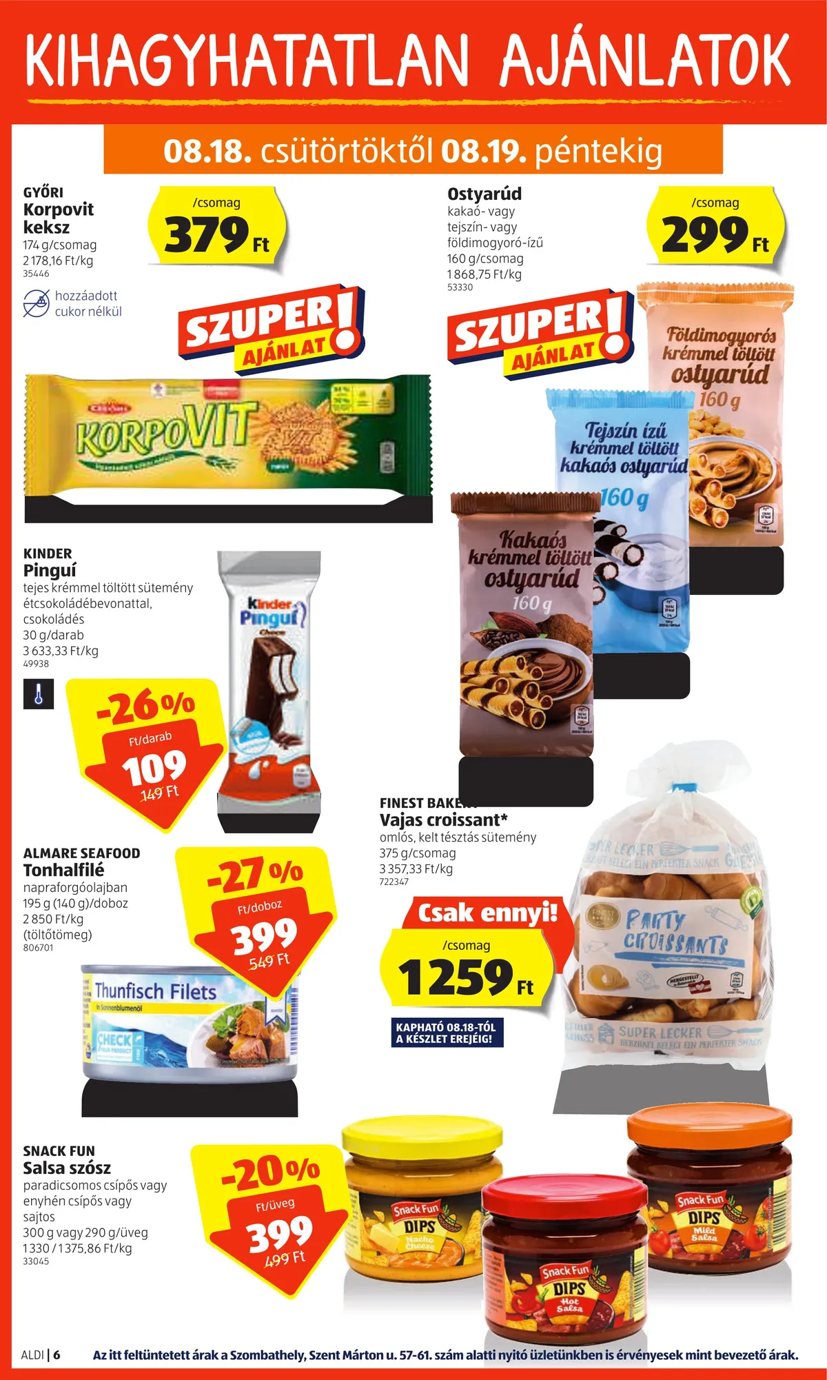 Aldi akciós újság 08.18–08.24 – 6. oldal