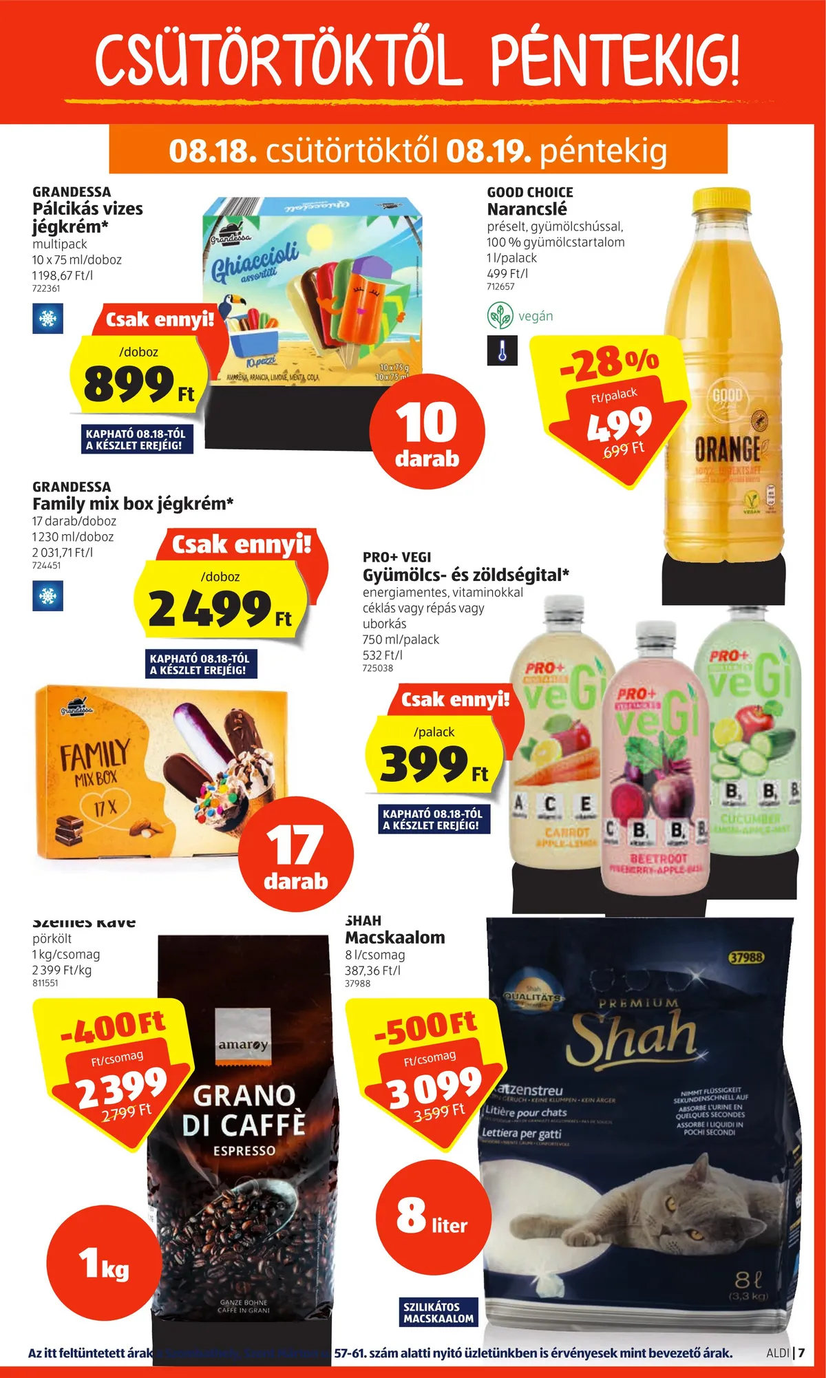 Aldi akciós újság 08.18–08.24 – 7. oldal