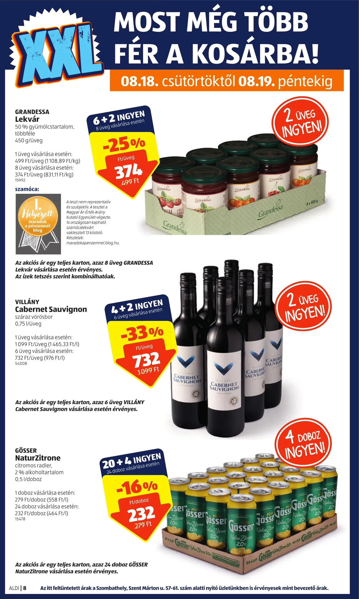Aldi akciós újság 08.18–08.24 – 8. oldal