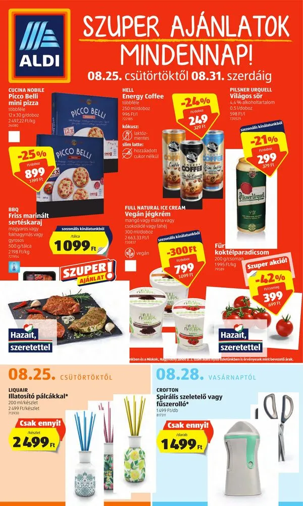 Aldi akciós újság 08.25–08.31