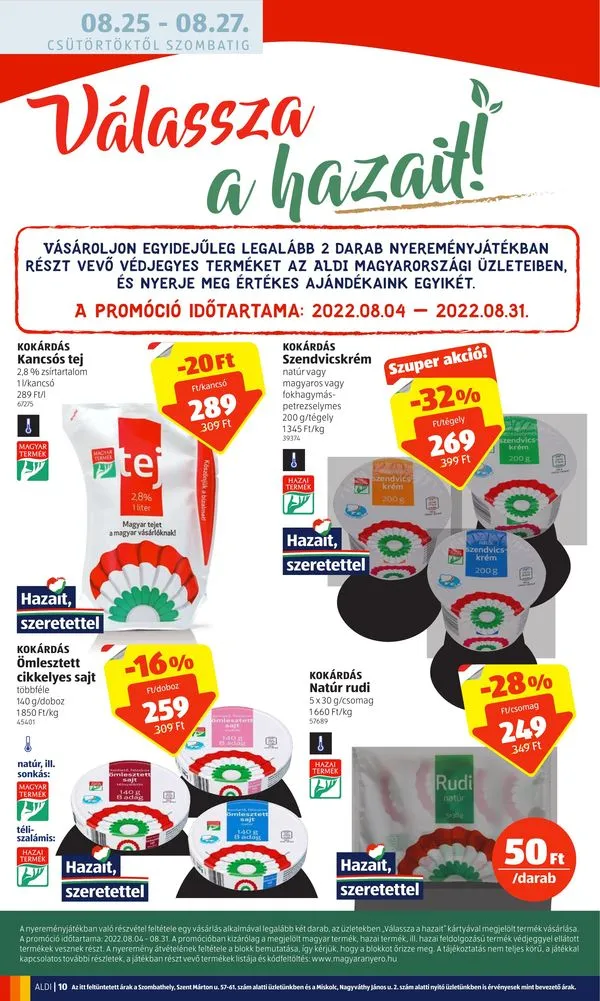 Aldi akciós újság 08.25–08.31 – 10. oldal