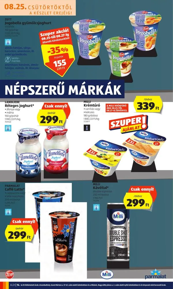 Aldi akciós újság 08.25–08.31 – 14. oldal