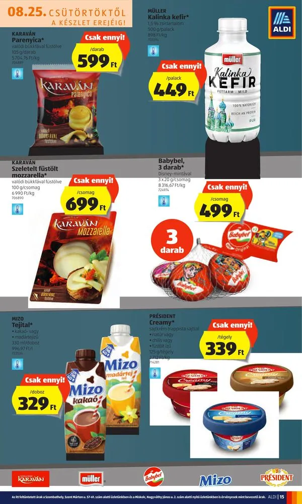 Aldi akciós újság 08.25–08.31 – 15. oldal