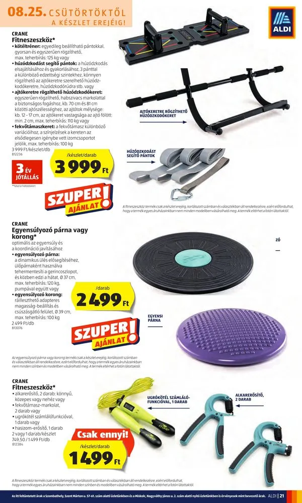 Aldi akciós újság 08.25–08.31 – 21. oldal