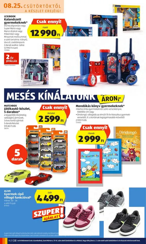 Aldi akciós újság 08.25–08.31 – 22. oldal