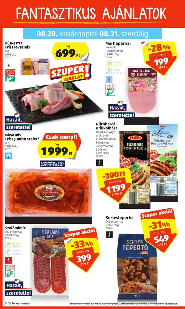 Aldi akciós újság 08.25–08.31 – 24. oldal