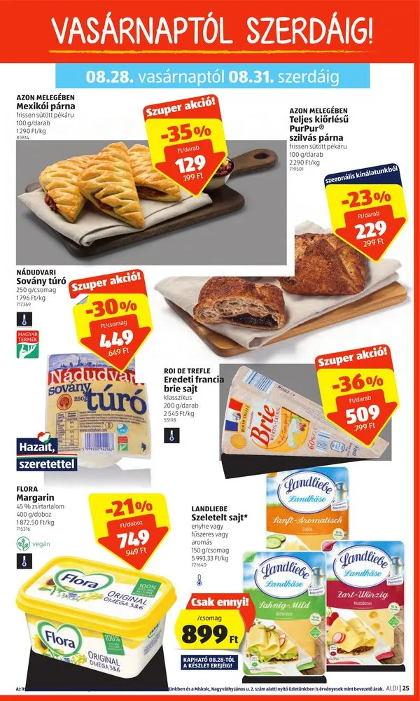 Aldi akciós újság 08.25–08.31 – 25. oldal
