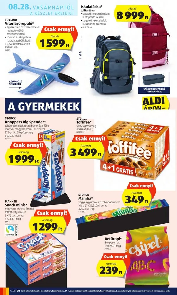 Aldi akciós újság 08.25–08.31 – 30. oldal