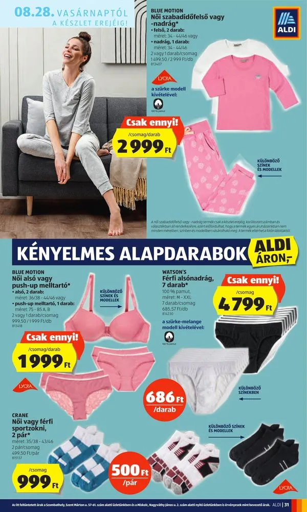 Aldi akciós újság 08.25–08.31 – 31. oldal