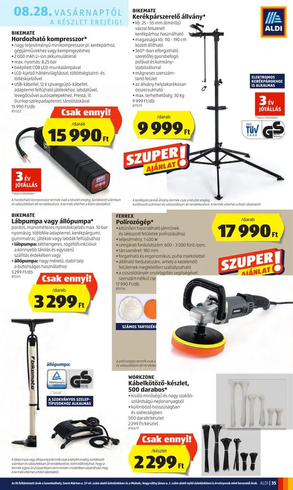 Aldi akciós újság 08.25–08.31 – 35. oldal
