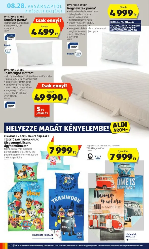 Aldi akciós újság 08.25–08.31 – 36. oldal