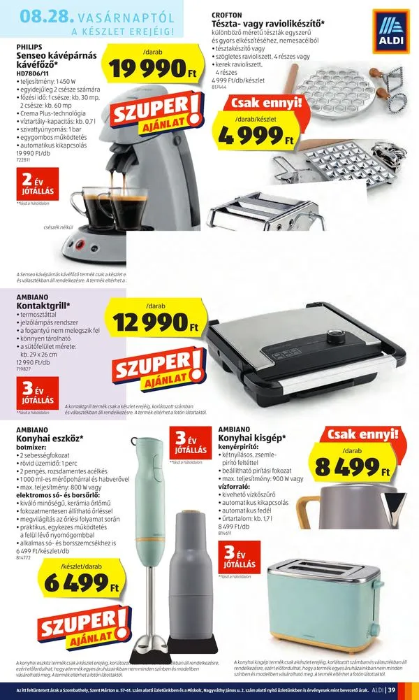 Aldi akciós újság 08.25–08.31 – 39. oldal