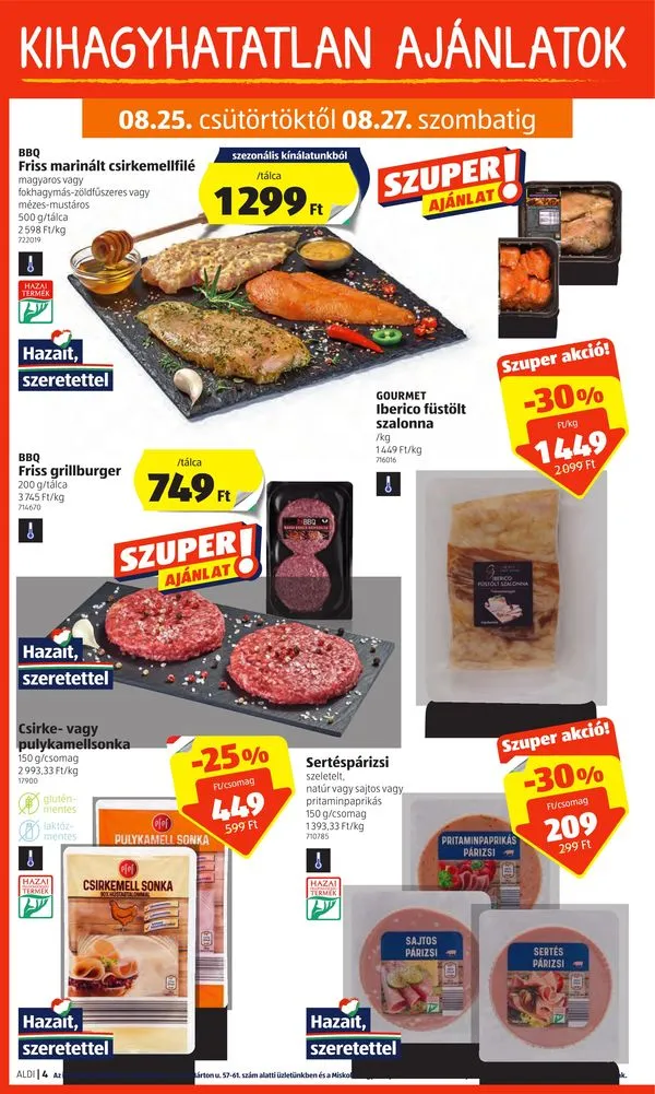 Aldi akciós újság 08.25–08.31 – 4. oldal