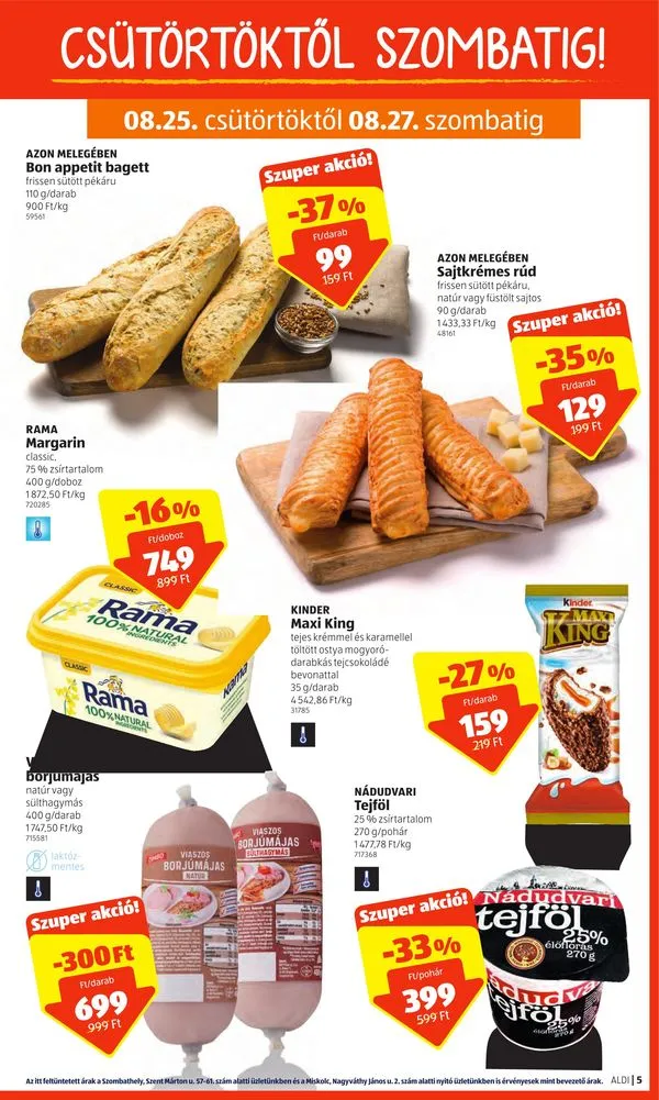 Aldi akciós újság 08.25–08.31 – 5. oldal