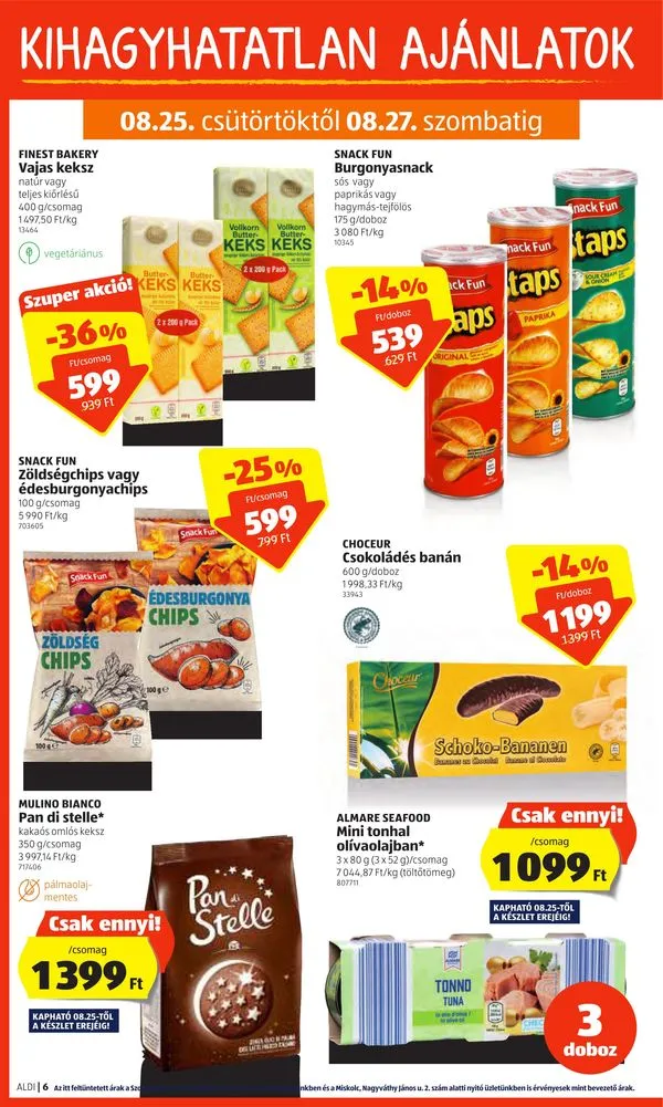 Aldi akciós újság 08.25–08.31 – 6. oldal