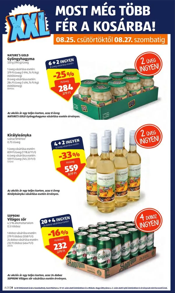 Aldi akciós újság 08.25–08.31 – 8. oldal