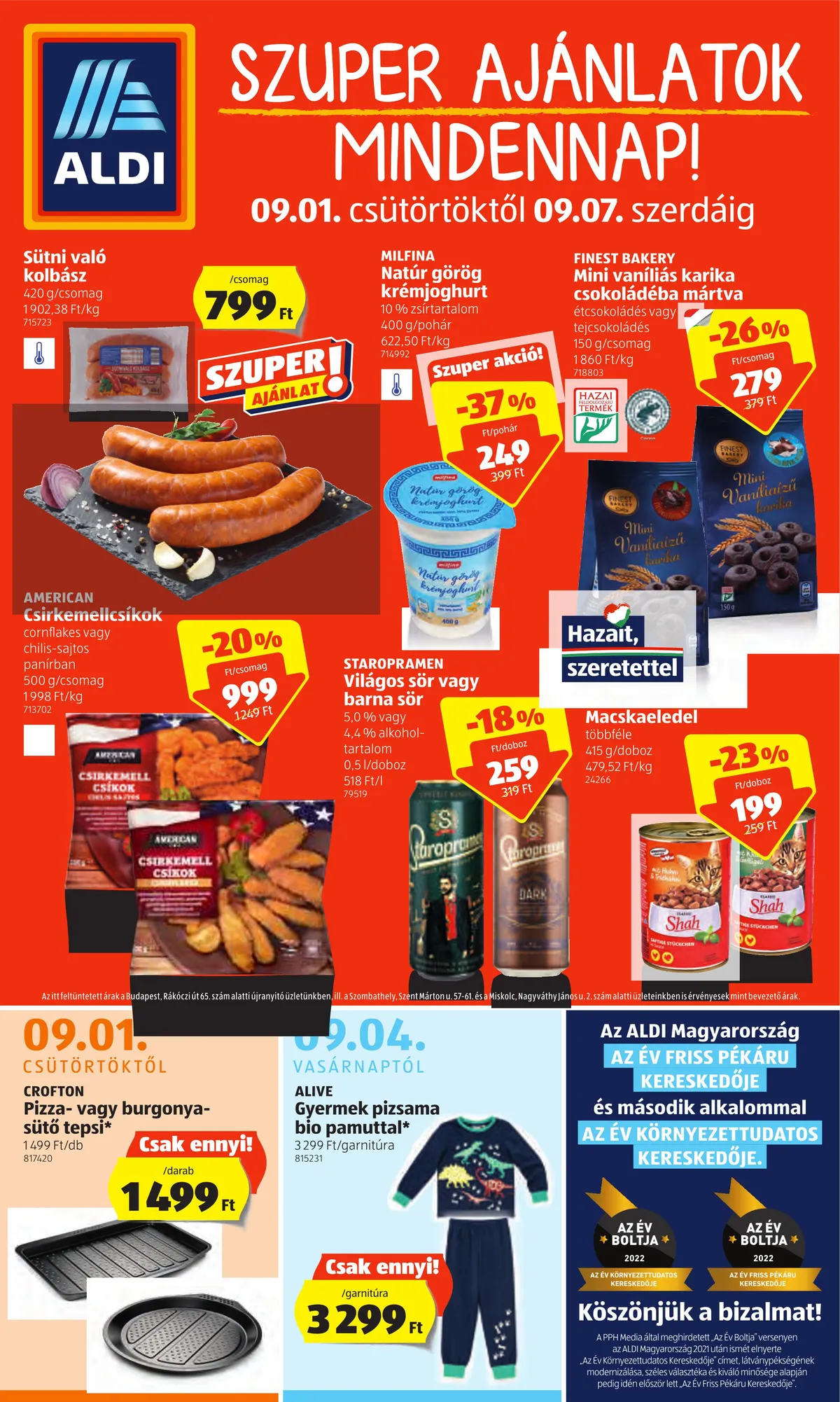 Aldi akciós újság 09.01–09.07