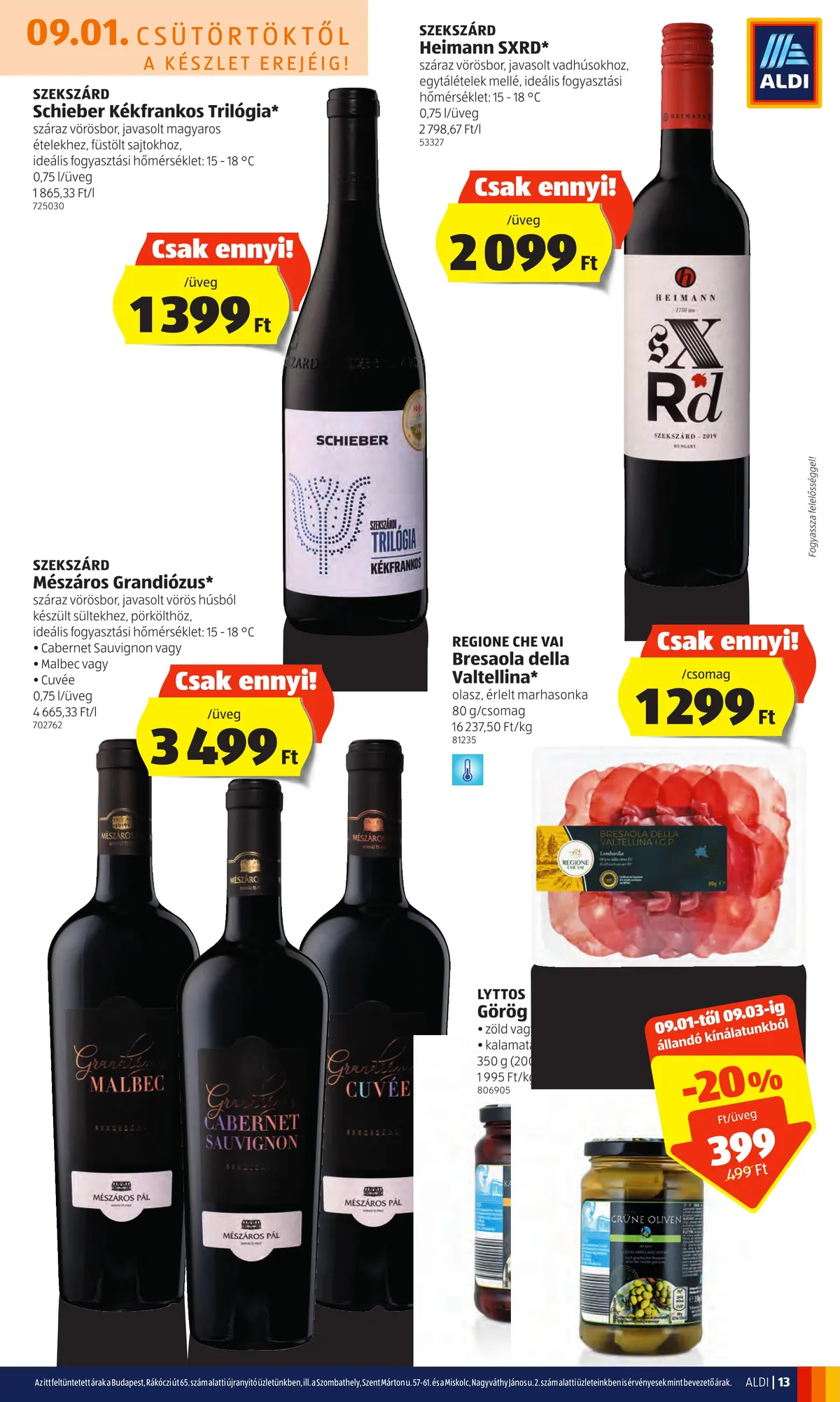 Aldi akciós újság 09.01–09.07 – 13. oldal