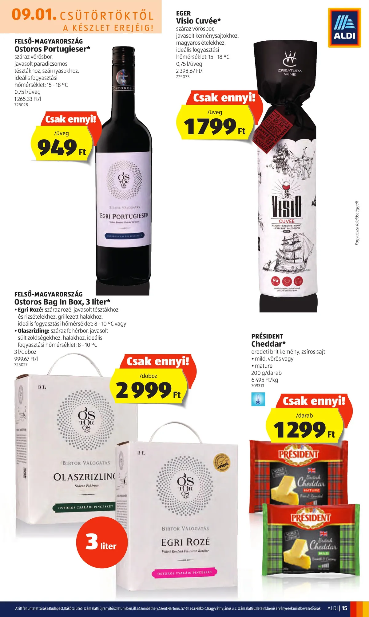 Aldi akciós újság 09.01–09.07 – 15. oldal
