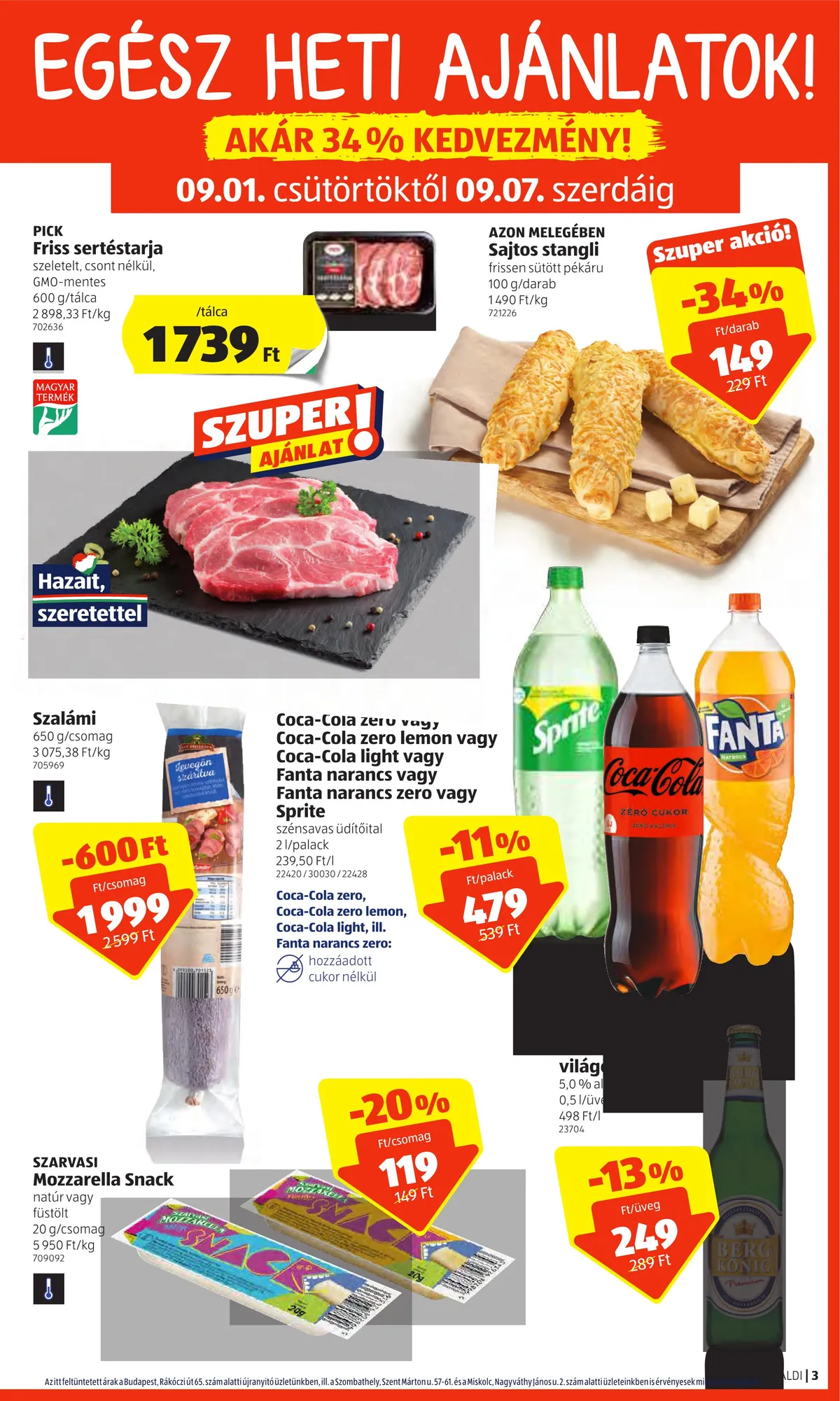 Aldi akciós újság 09.01–09.07 – 3. oldal