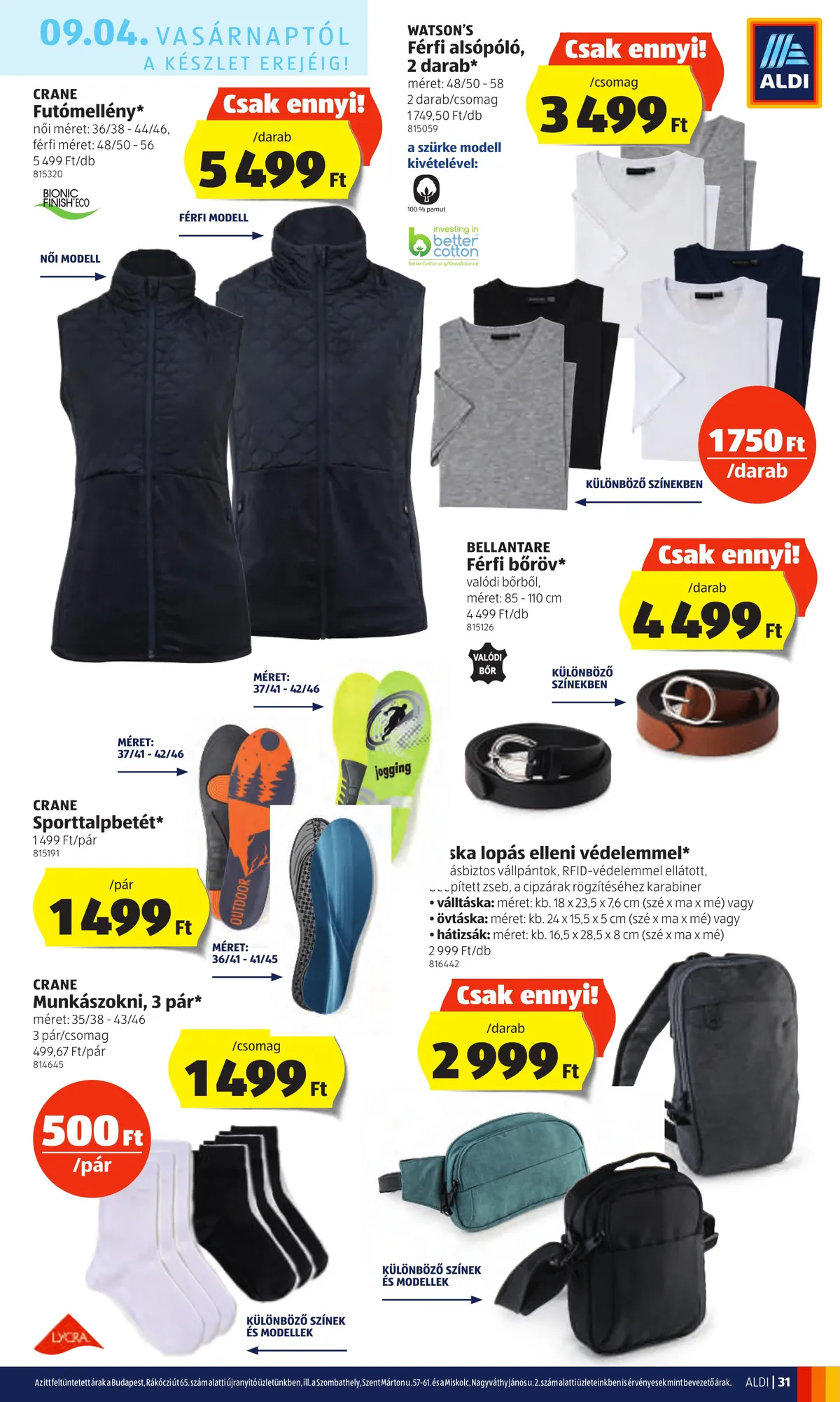 Aldi akciós újság 09.01–09.07 – 31. oldal