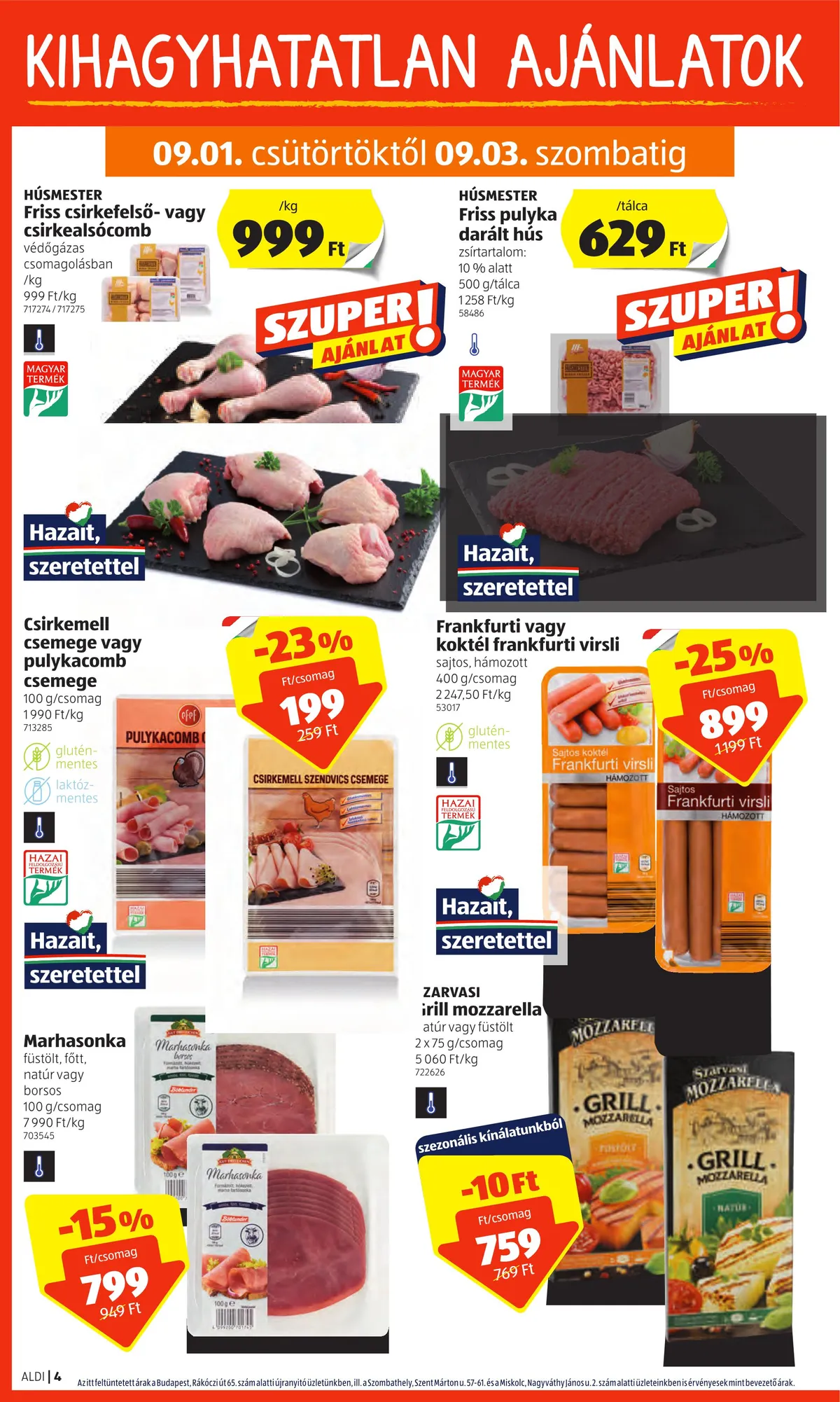 Aldi akciós újság 09.01–09.07 – 4. oldal