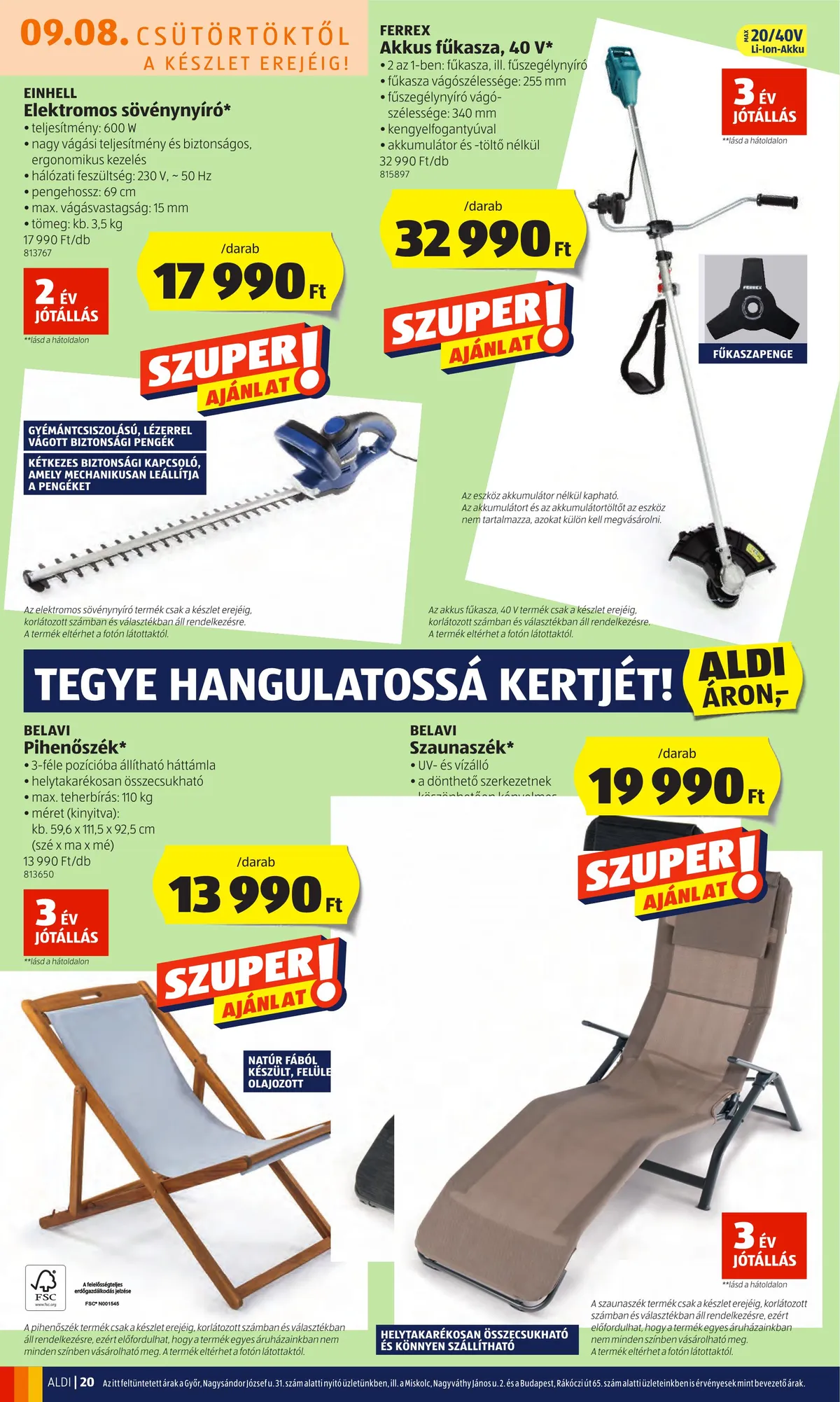Aldi akciós újság 09.08–09.14 – 20. oldal