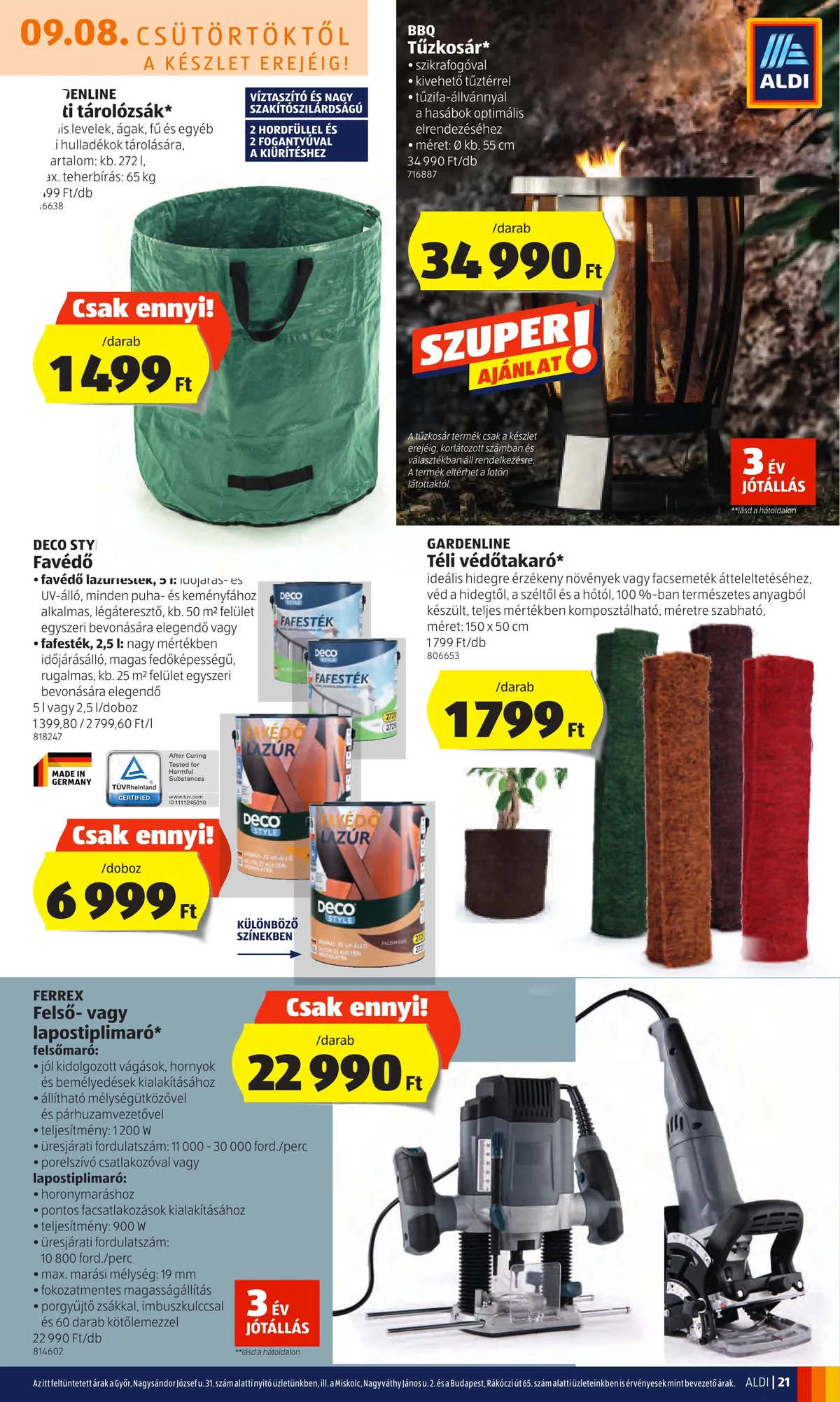 Aldi akciós újság 09.08–09.14 – 21. oldal