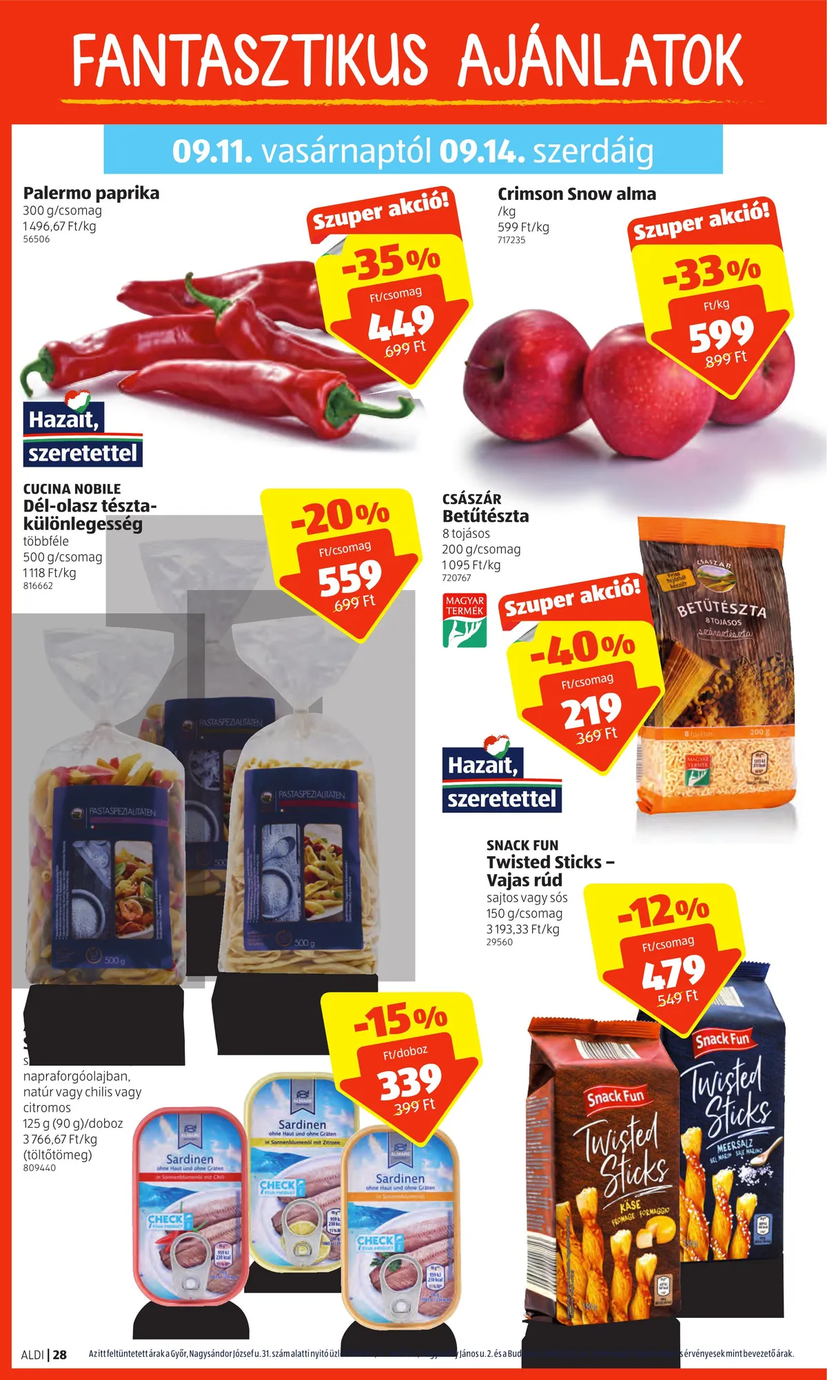 Aldi akciós újság 09.08–09.14 – 28. oldal