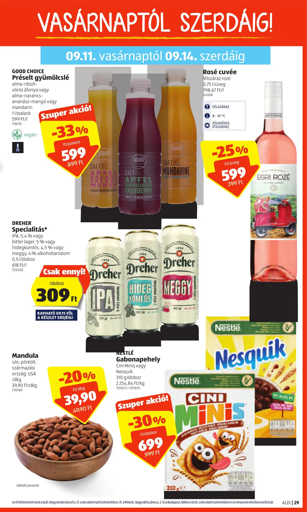 Aldi akciós újság 09.08–09.14 – 29. oldal