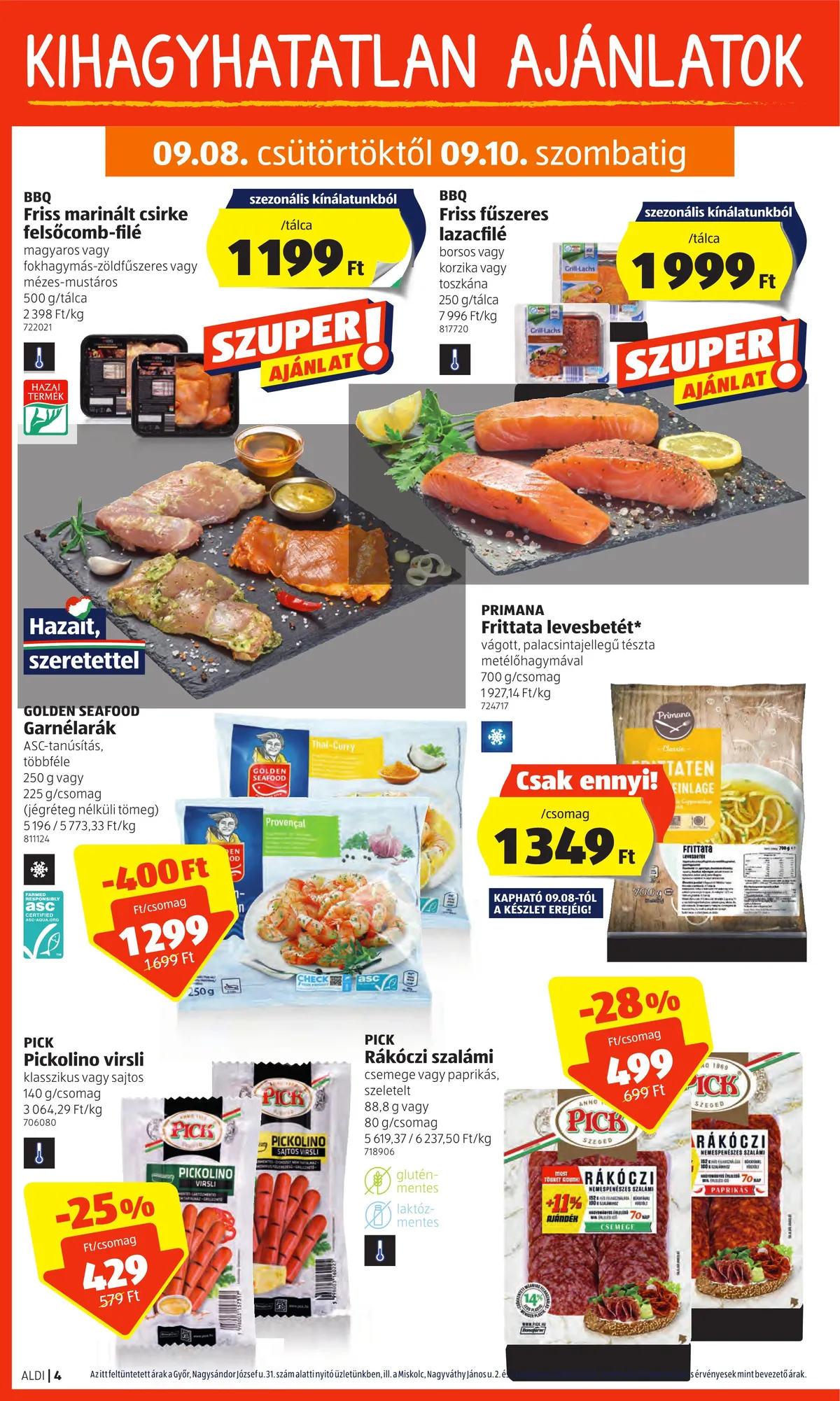 Aldi akciós újság 09.08–09.14 – 4. oldal