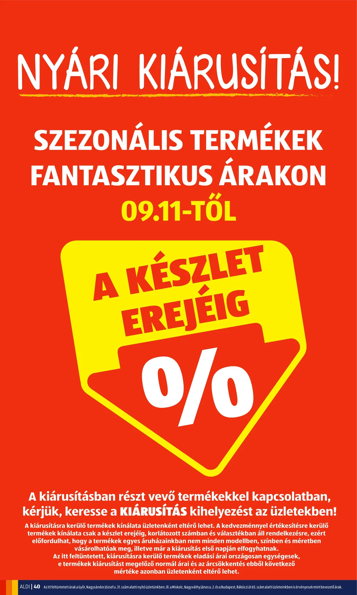 Aldi akciós újság 09.08–09.14 – 40. oldal
