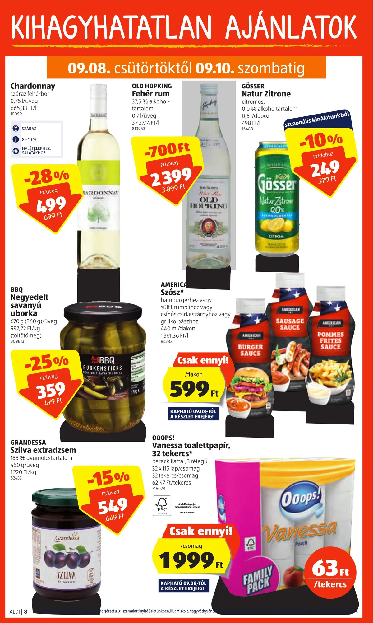 Aldi akciós újság 09.08–09.14 – 8. oldal
