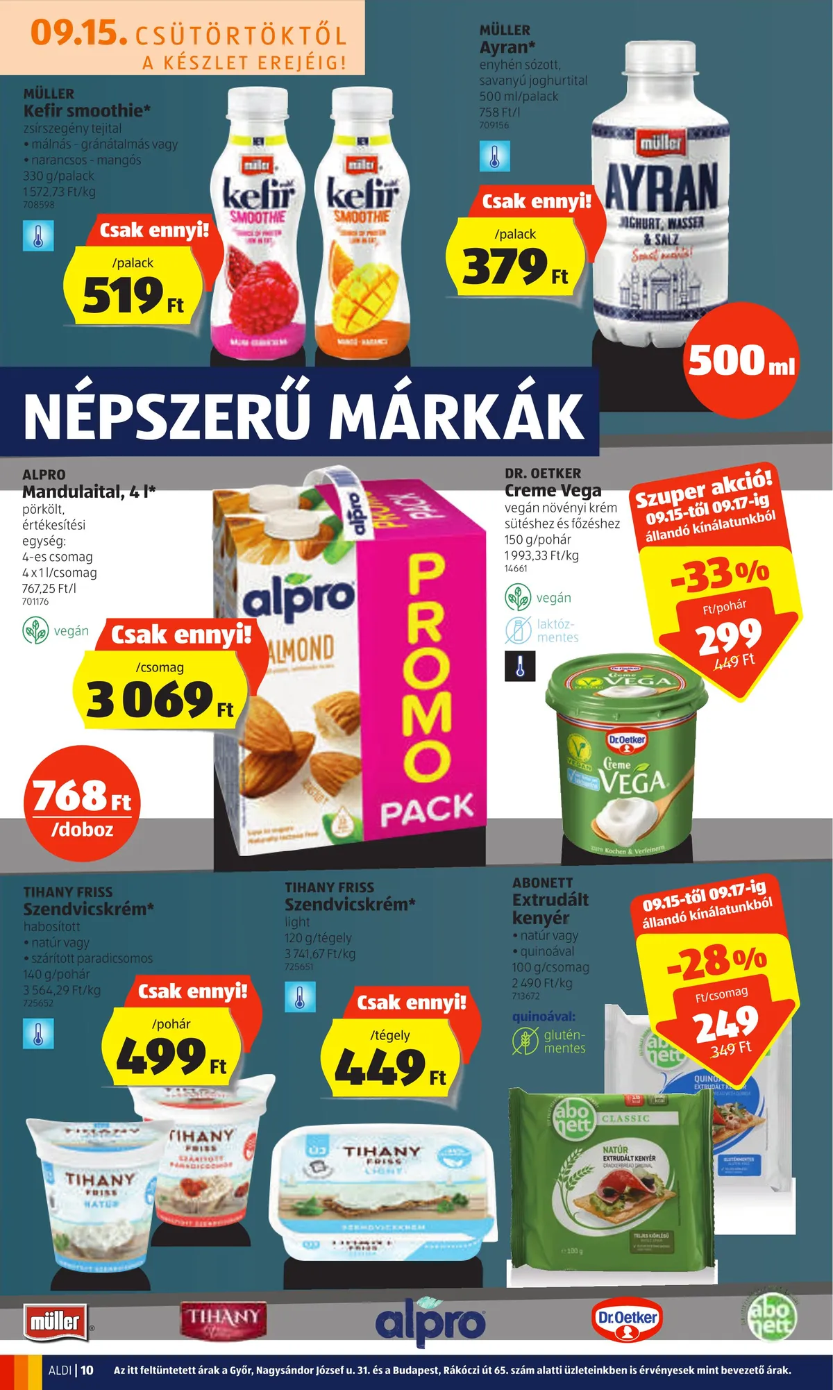 Aldi akciós újság 09.15–09.21 – 10. oldal