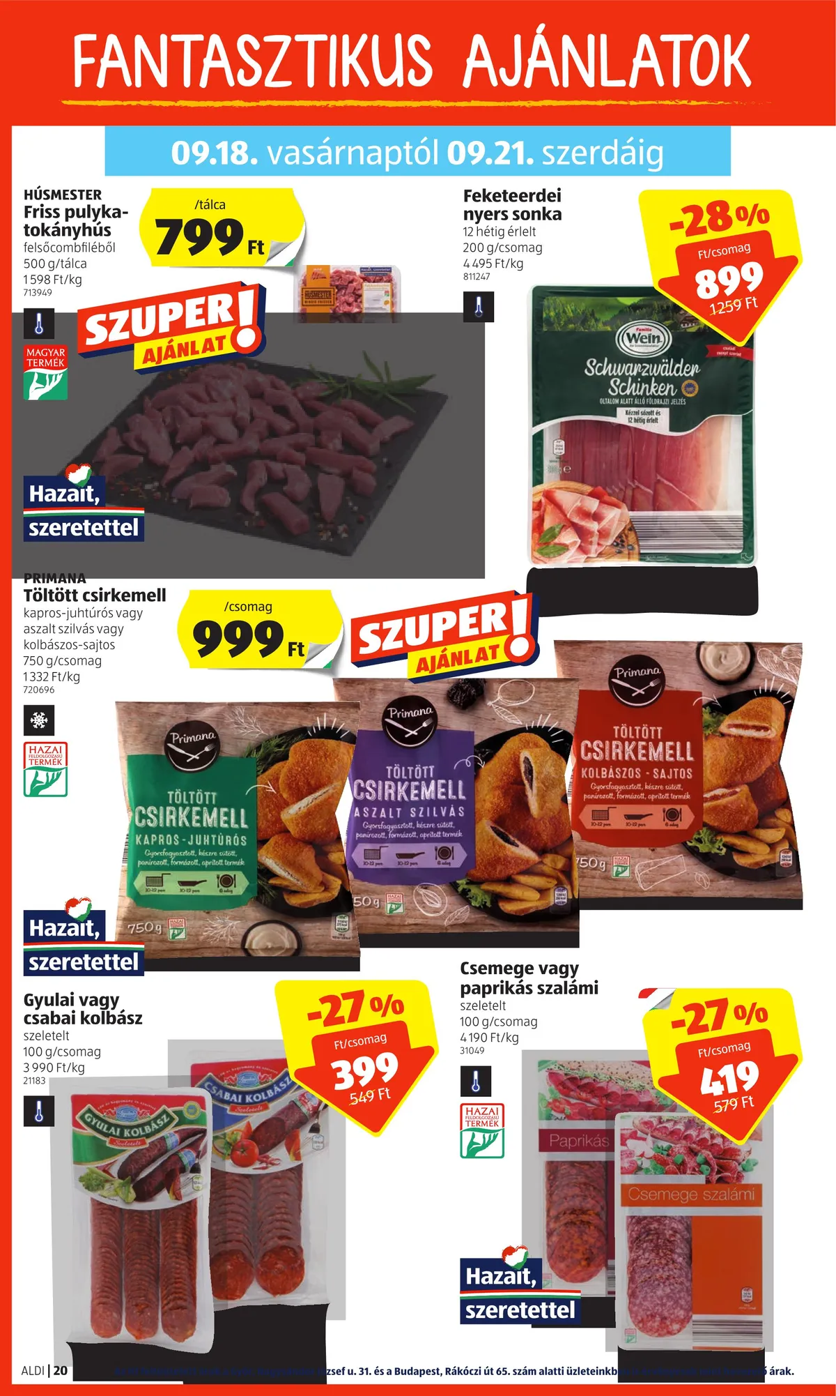 Aldi akciós újság 09.15–09.21 – 20. oldal