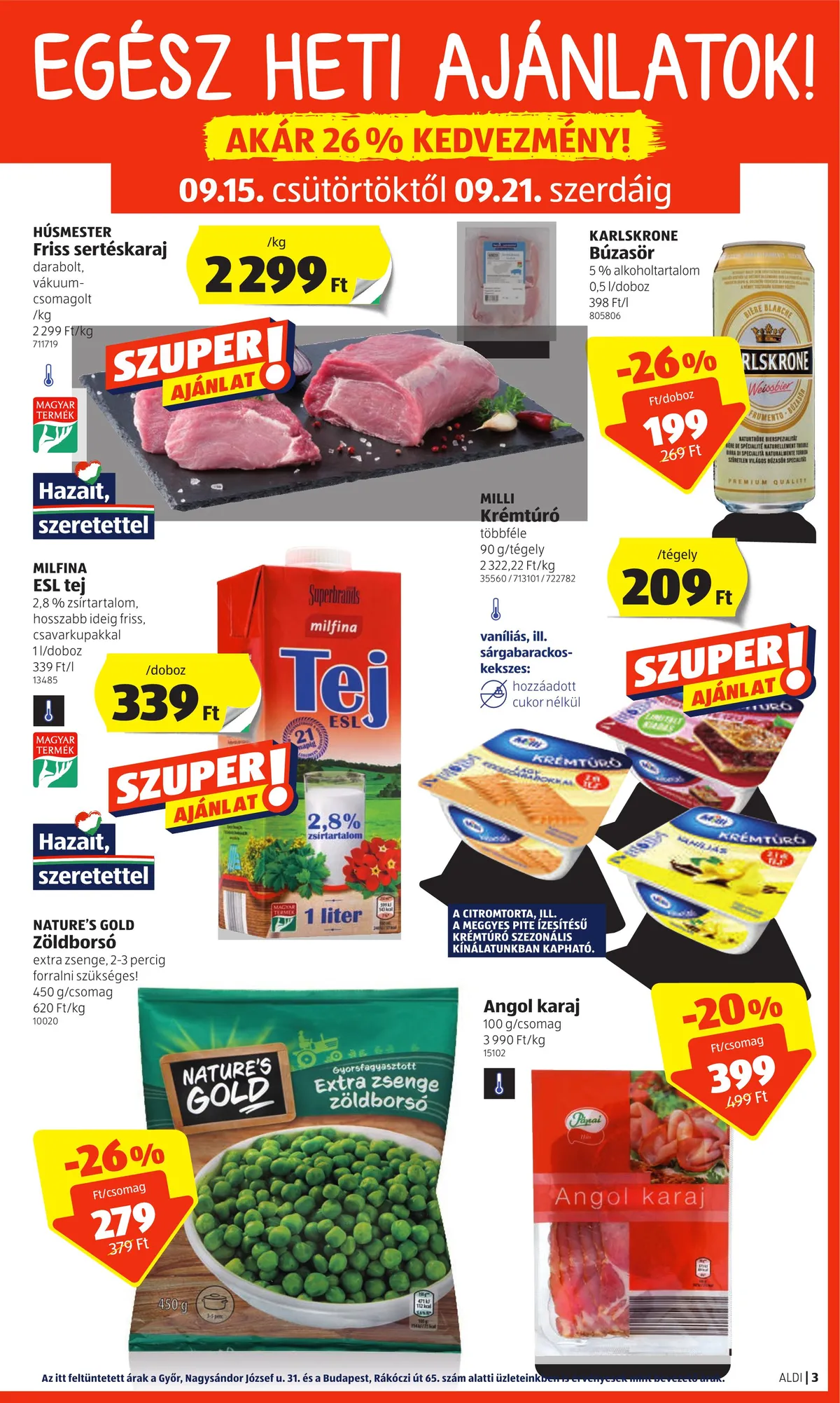Aldi akciós újság 09.15–09.21 – 3. oldal