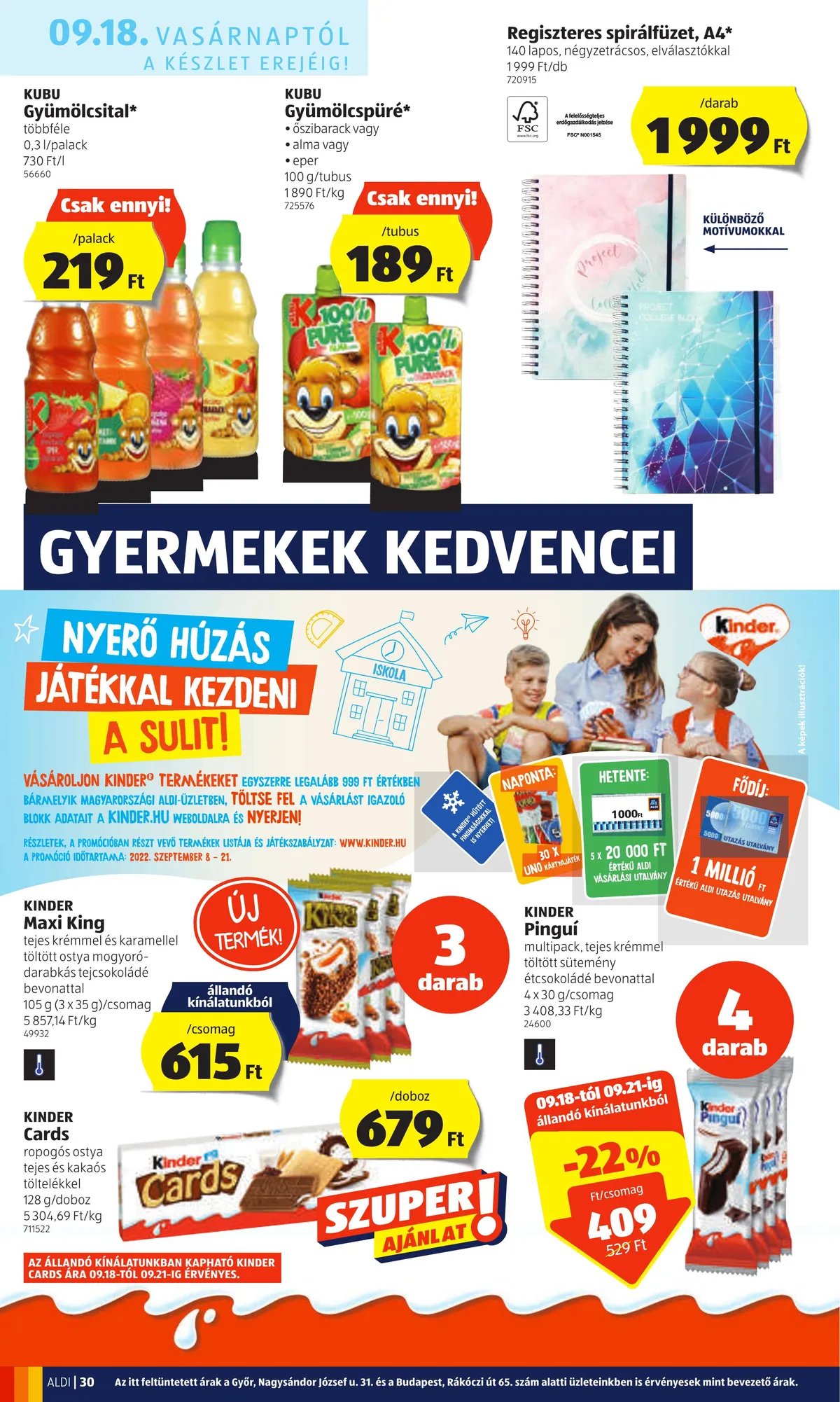 Aldi akciós újság 09.15–09.21 – 30. oldal