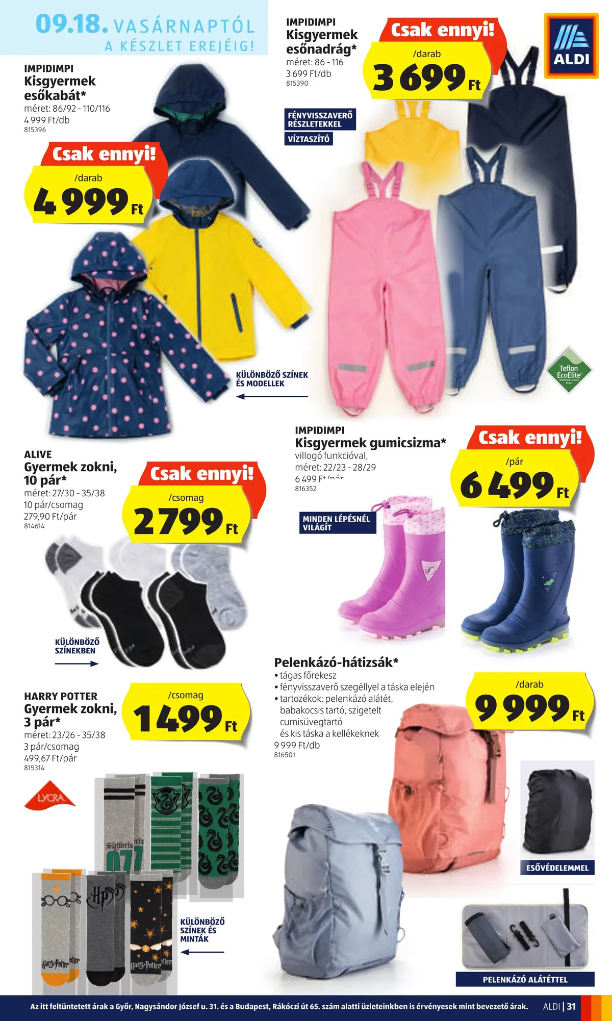 Aldi akciós újság 09.15–09.21 – 31. oldal