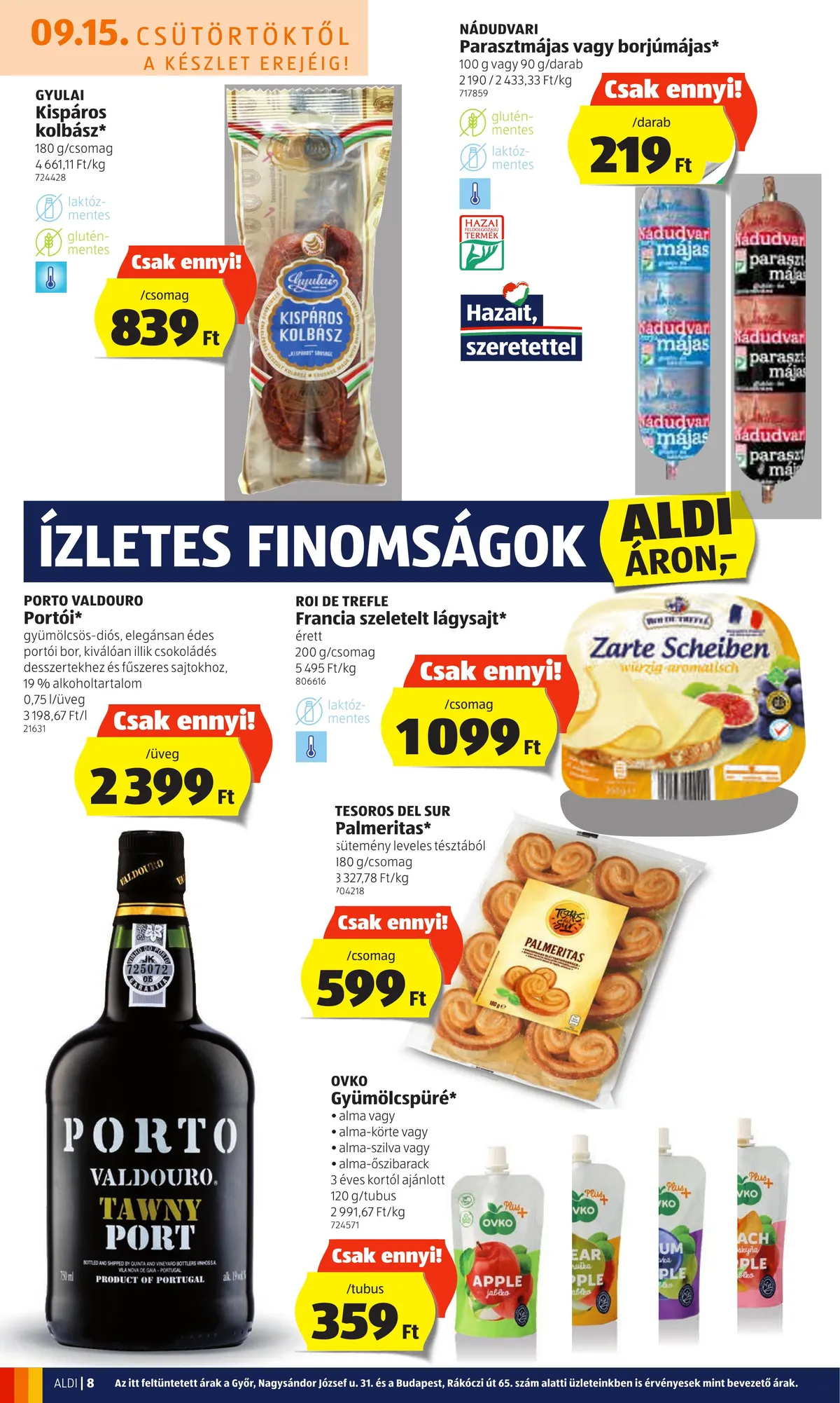 Aldi akciós újság 09.15–09.21 – 8. oldal