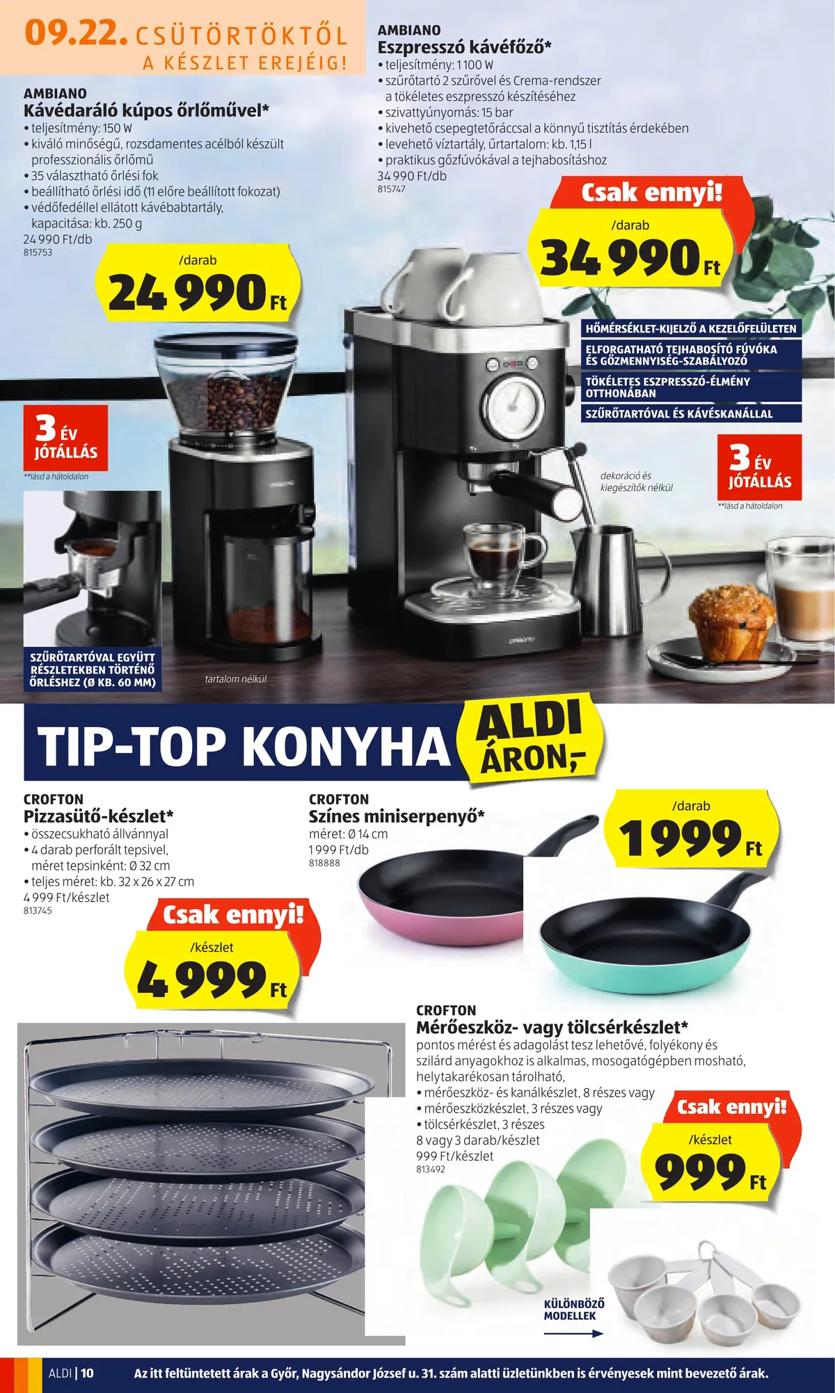 Aldi akciós újság 09.22–09.28 – 10. oldal