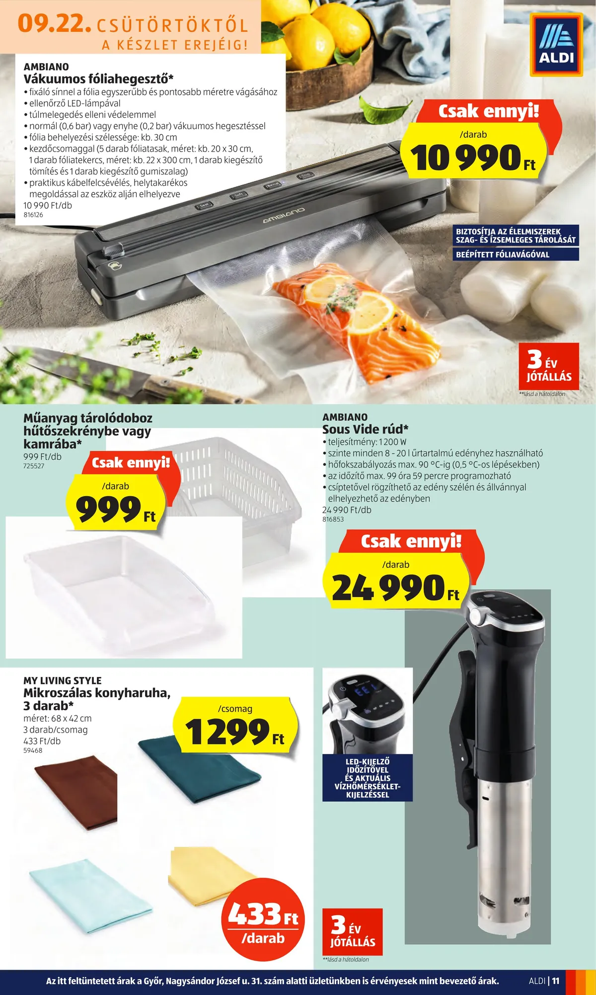 Aldi akciós újság 09.22–09.28 – 11. oldal