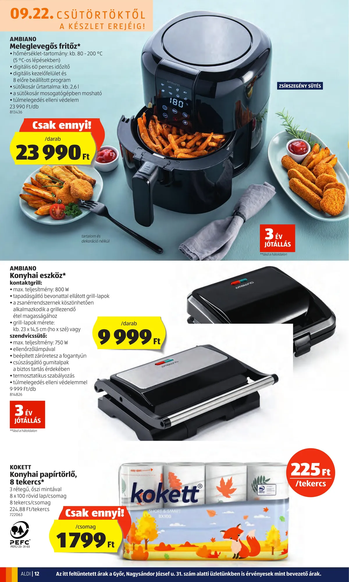 Aldi akciós újság 09.22–09.28 – 12. oldal