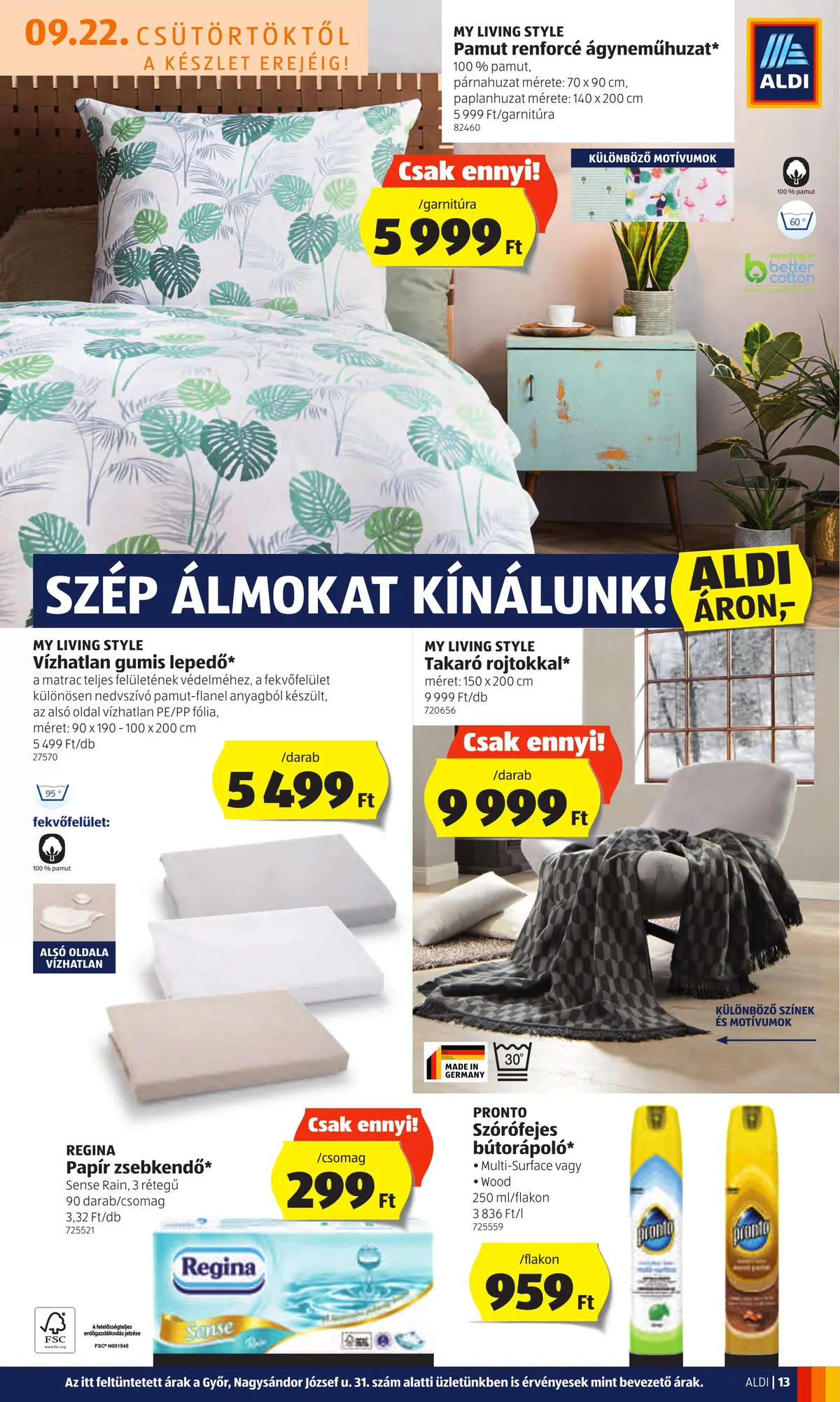 Aldi akciós újság 09.22–09.28 – 13. oldal