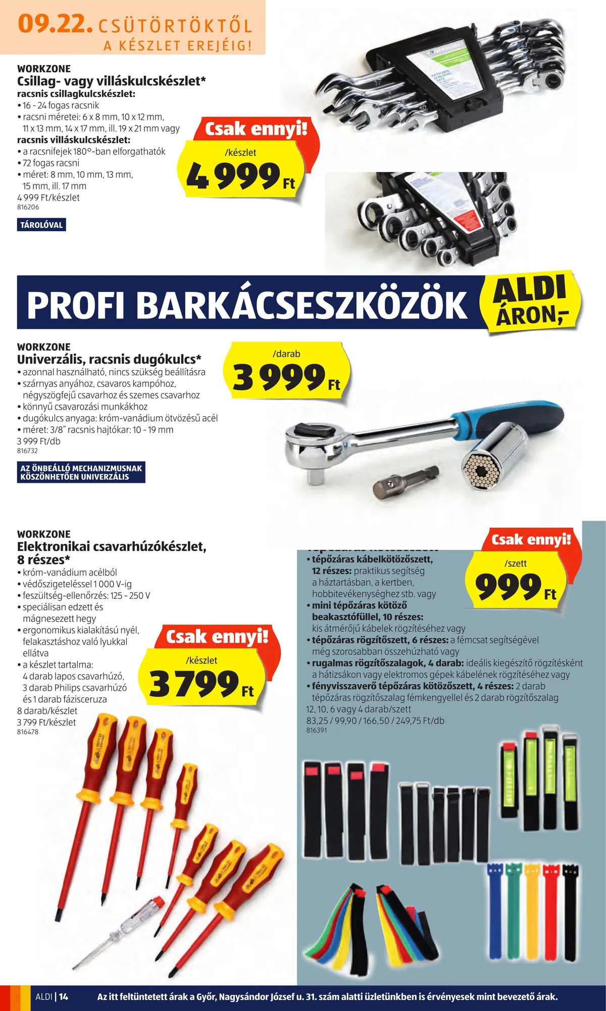 Aldi akciós újság 09.22–09.28 – 14. oldal