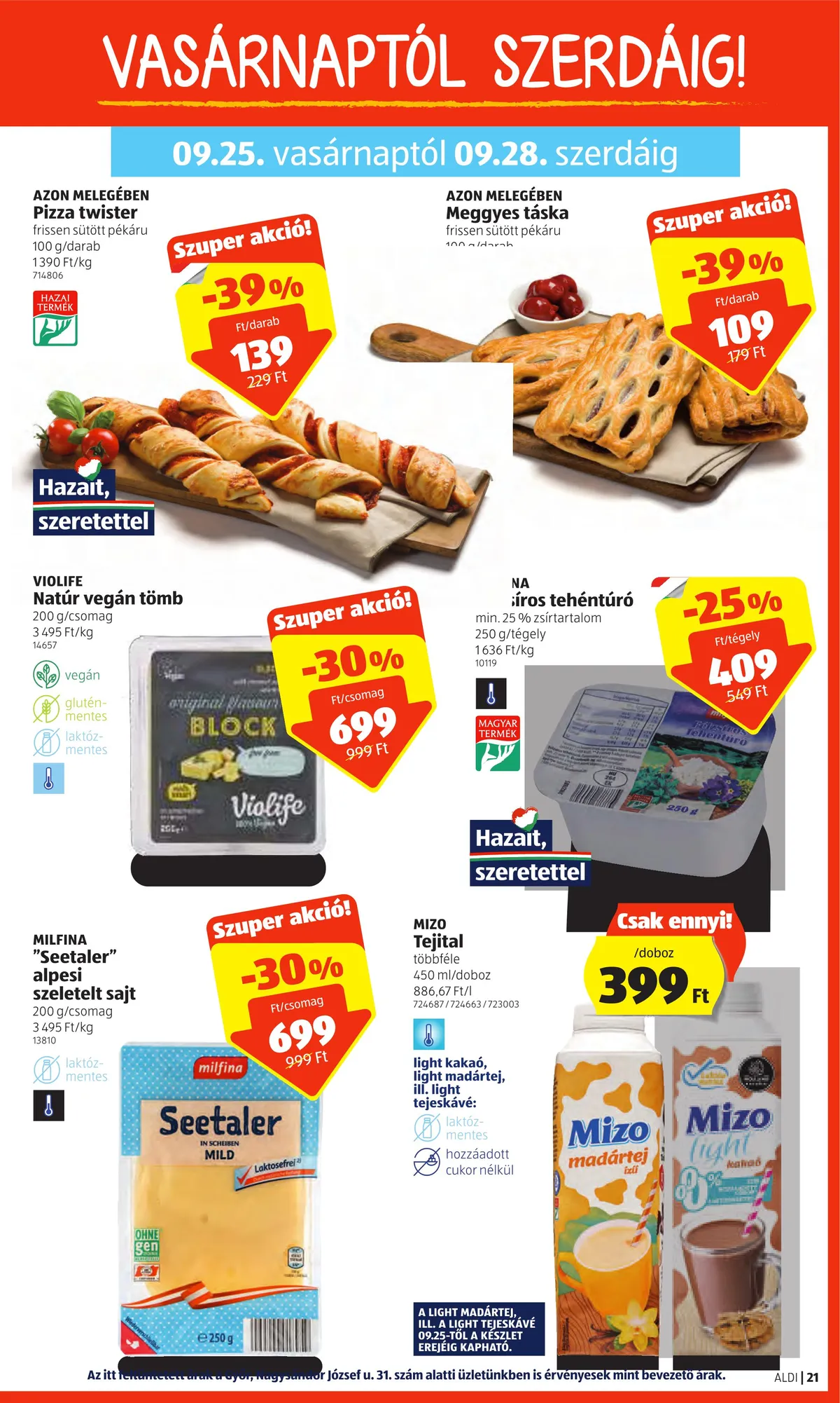 Aldi akciós újság 09.22–09.28 – 21. oldal