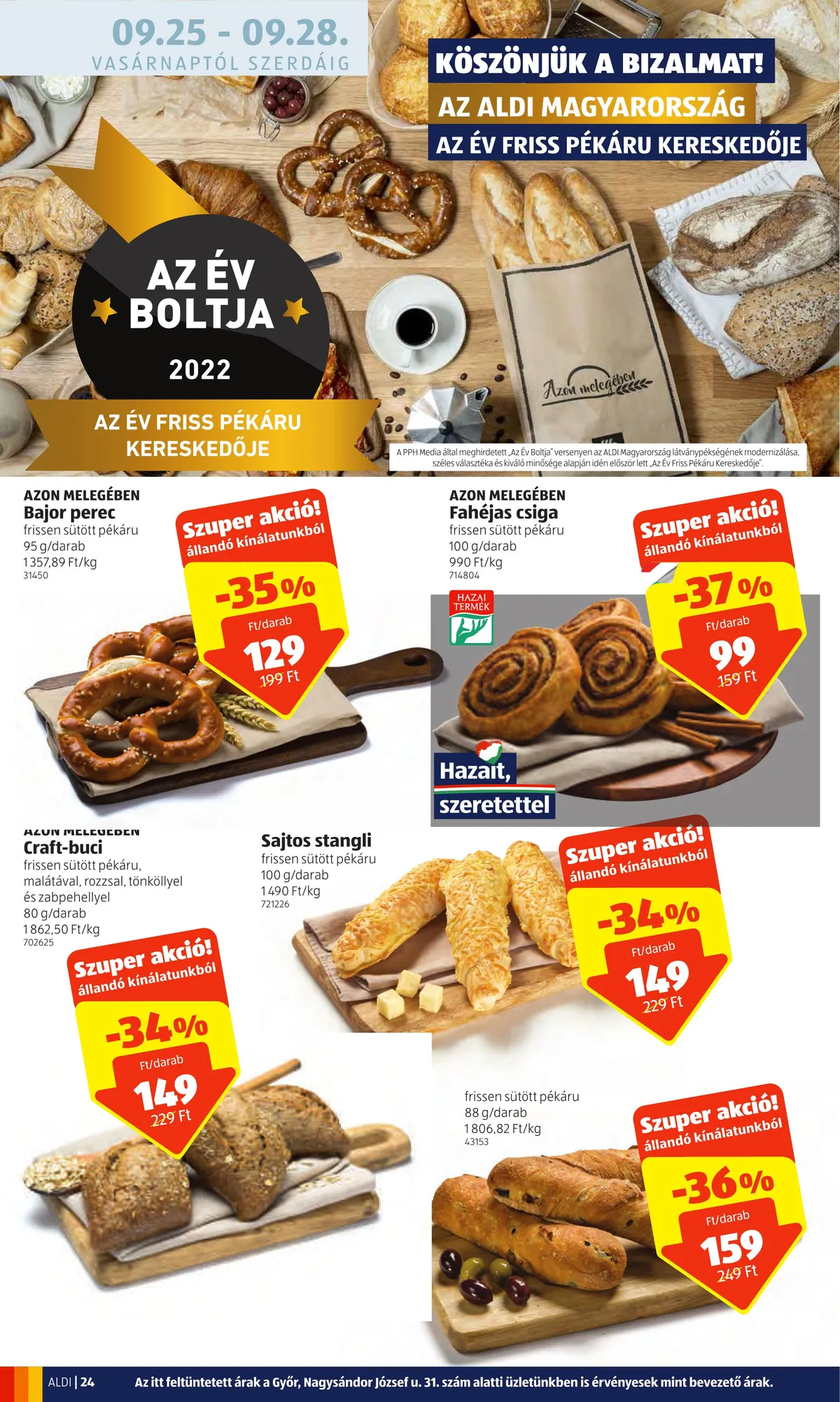 Aldi akciós újság 09.22–09.28 – 24. oldal